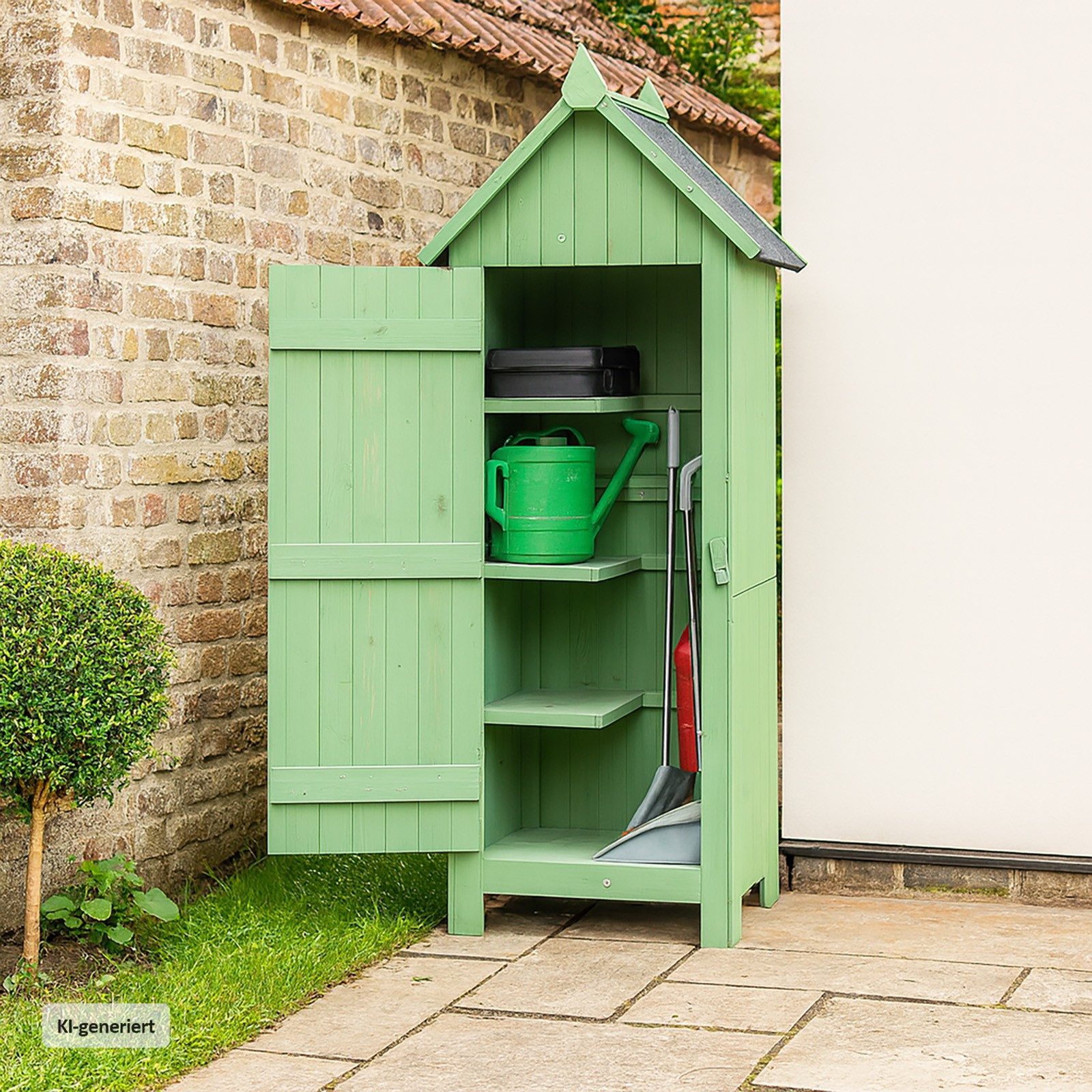 HTI-Living Garten-Geräteschrank Wilbur Grün, BxT: 53x45.5 cm, (Stück, 1 St., 1 Geräteschrank), Bitumendach Outdoor
