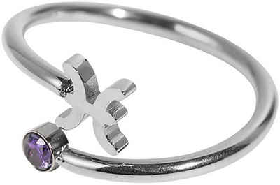 Firetti Fingerring Schmuck Geschenk Damenring Sternzeichen, Made in Germany - mit Zirkonia (synth)