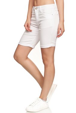 Elara Slim-fit-Jeans Elara Damen Hose Kurz Push Up (1-tlg)