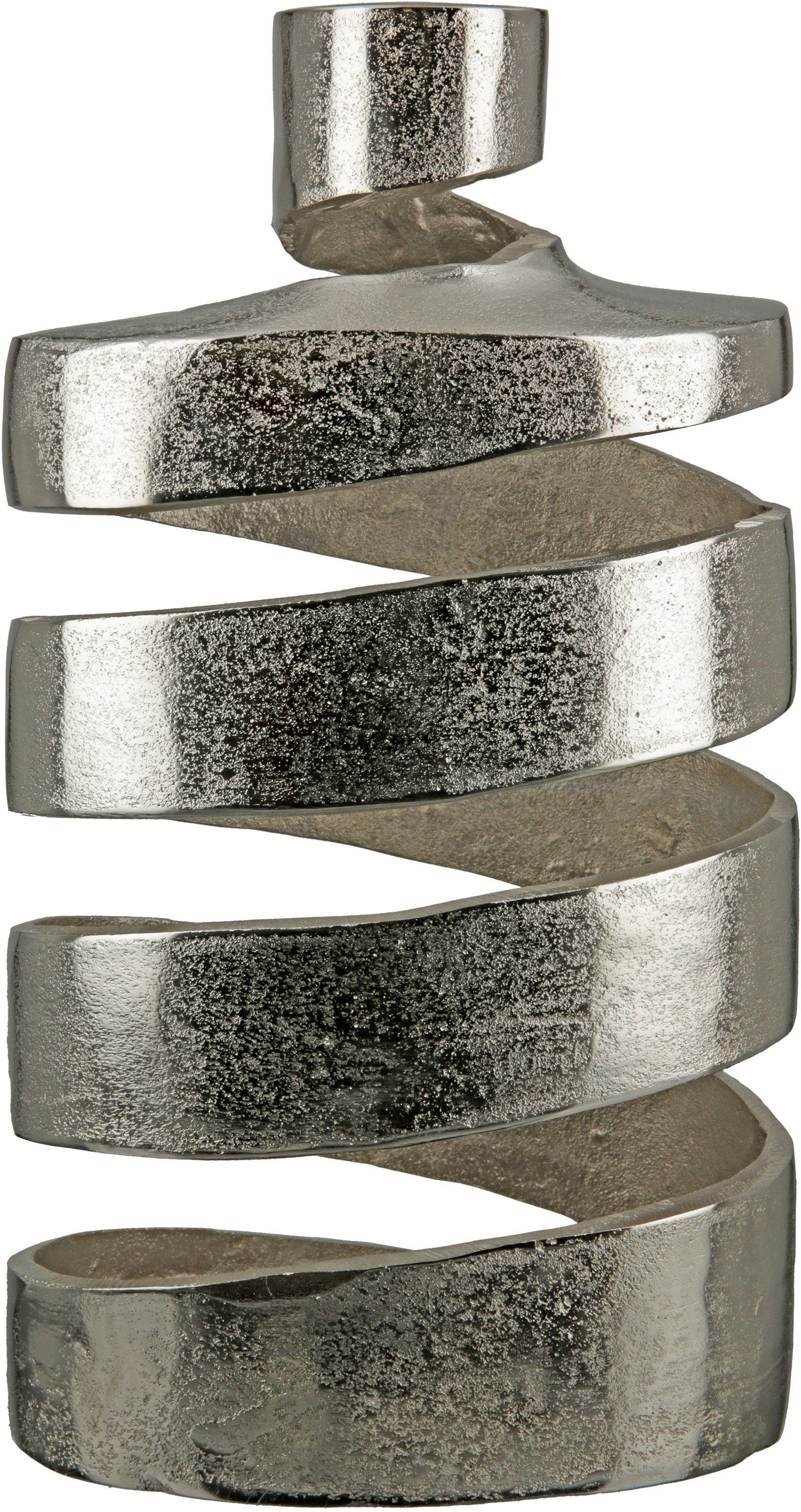Dekovase 35 cm Twister, Aluminium, aus GILDE Höhe ca.