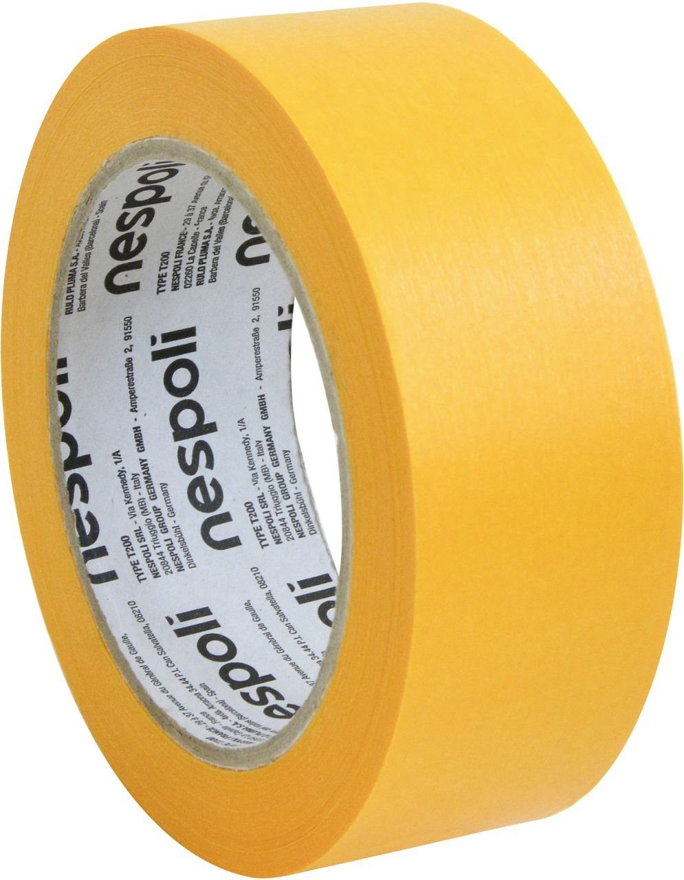 Nespoli Kreppband Washi-Malerband 38mm gold UV- und wasserbeständig
