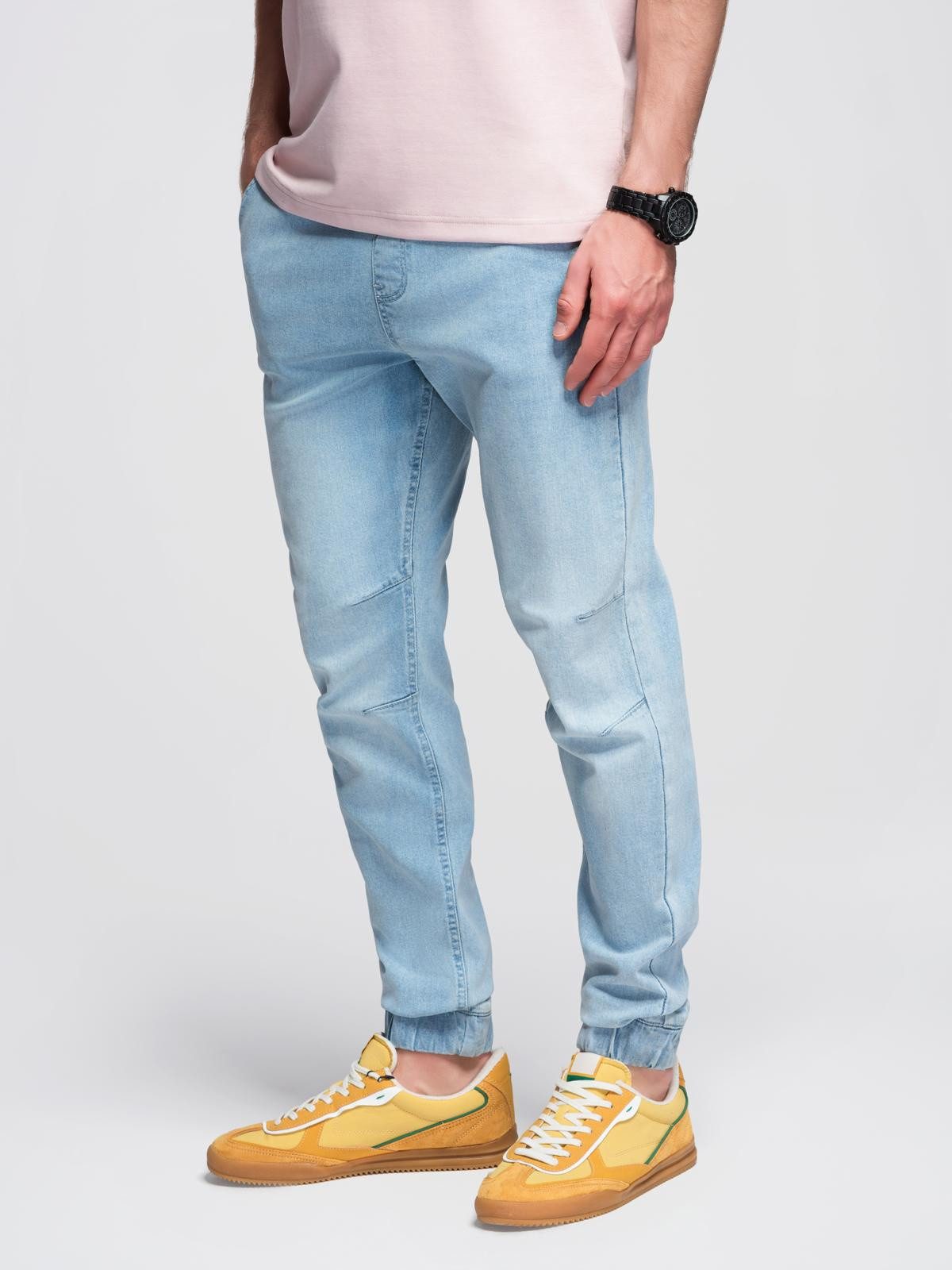 OMBRE Jeansjeggings Herrenjeans-Jeggings mit Wascheffekt