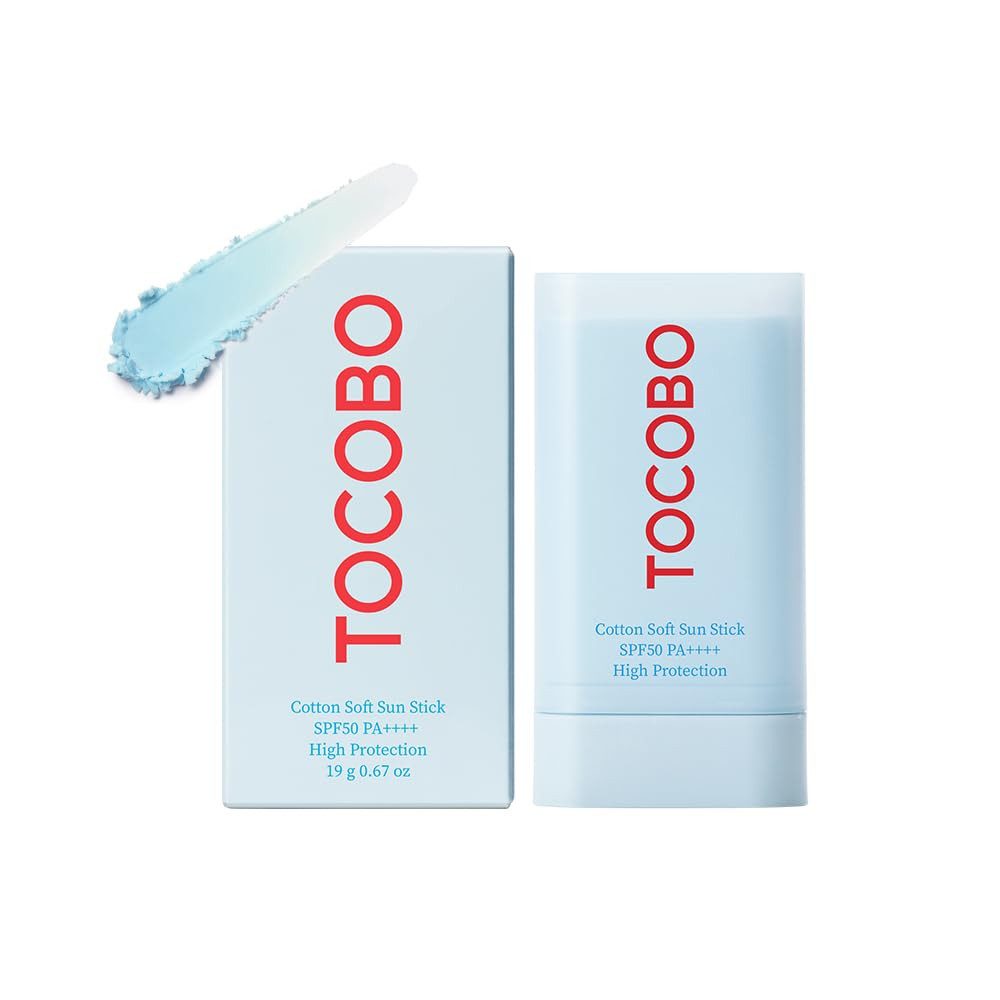 TOCOBO Sonnenschutzstift Cotton Soft Sun Stick SPF50+ PA++++, Natürlicher Schutz & mattes Finish für jede Haut, 1-tlg., Reisegröße, Baumwollextrakt, enthält Kurkuma, hoher UVA- und UVB-Schutz