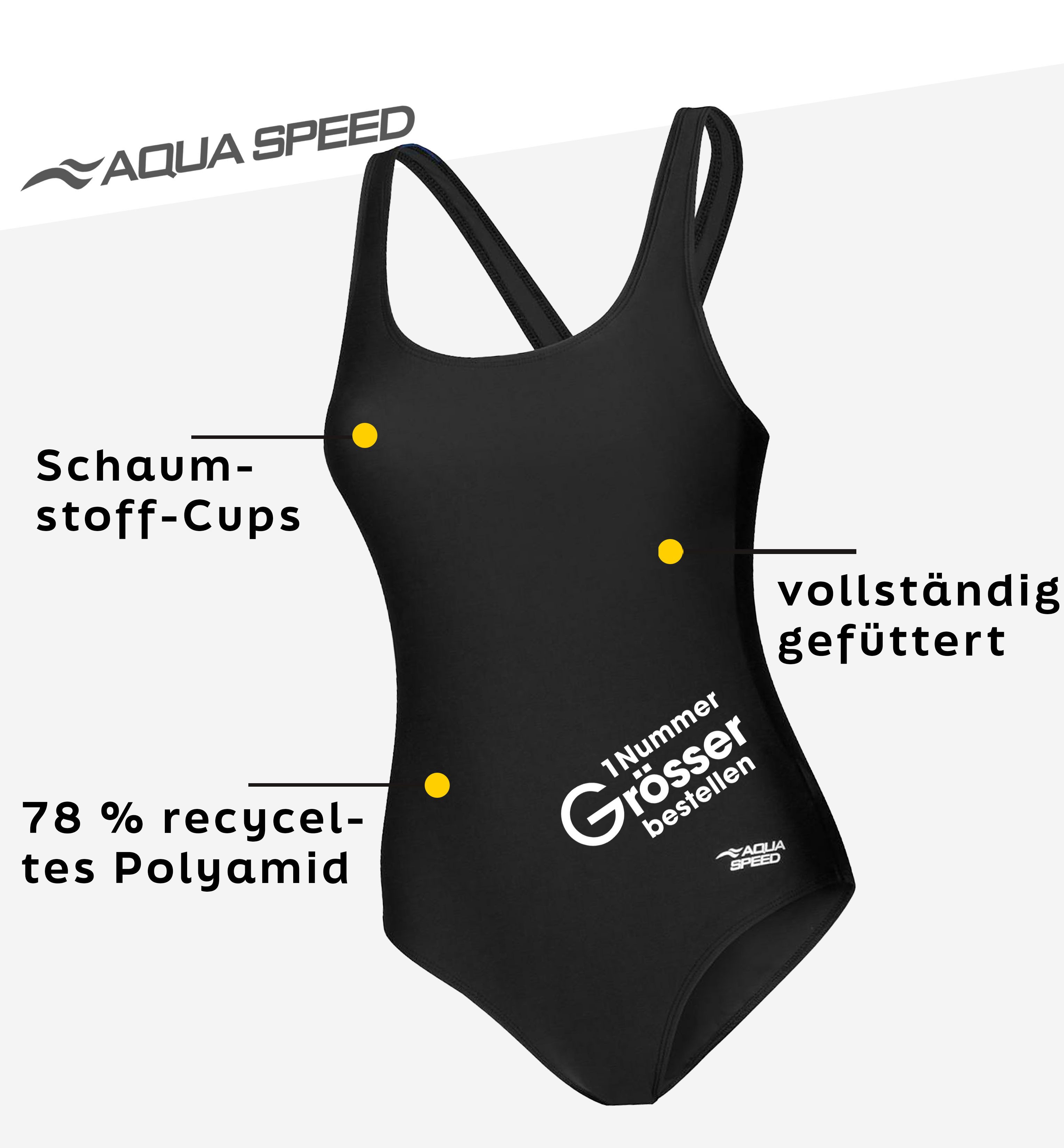 Aqua Speed Badeanzug TINA Badeanzug für SchwimmerInnen - sportlich & jugend günstig online kaufen