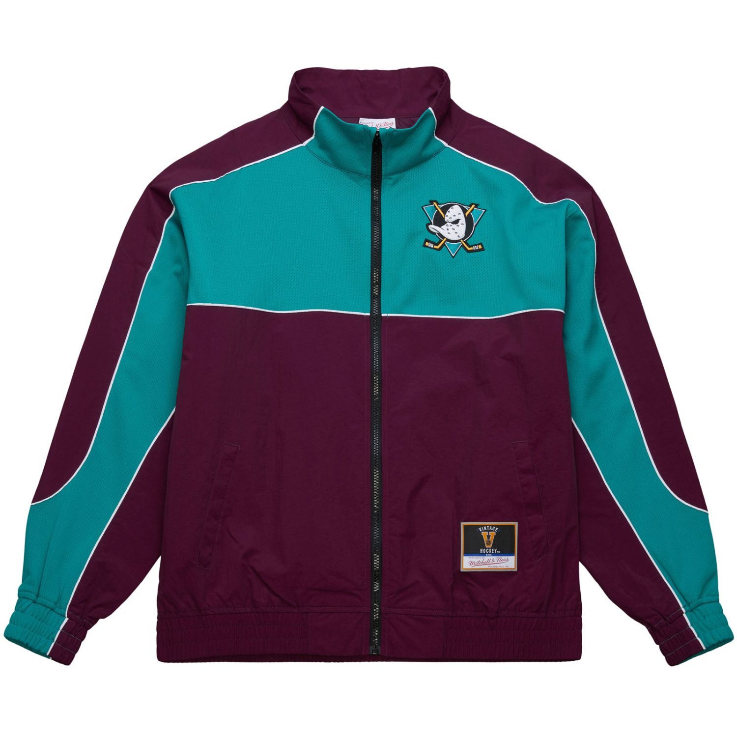 Mitchell & Ness Windbreaker Nylon Track Jacket NHL Anaheim Ducks