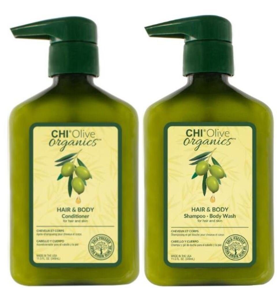 CHI Haarpflege-Set CHI Olive Organics Hair & Body duo SET Shampoo ...