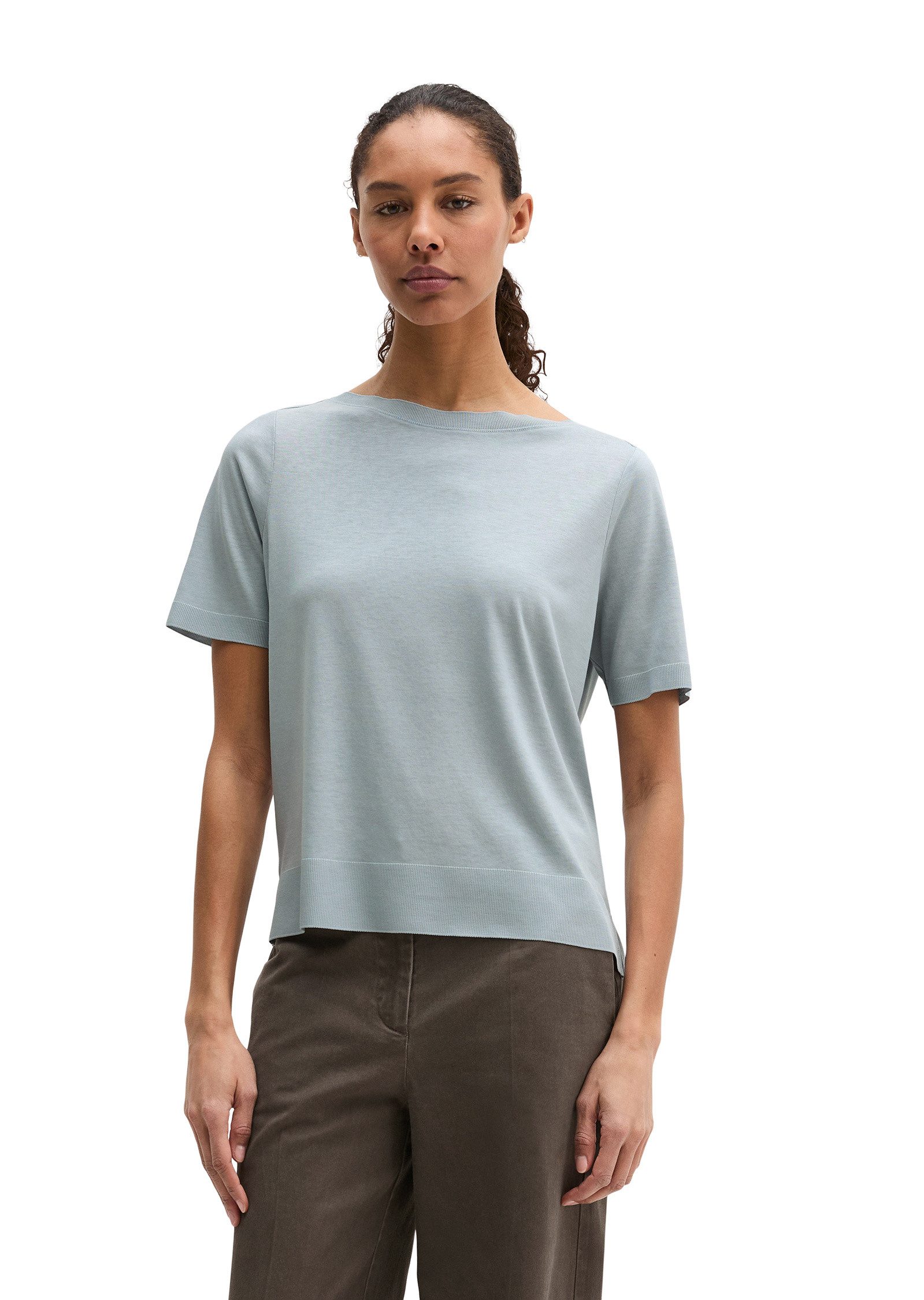 Marc O'Polo T-Shirt aus TENCEL™ Lyocell-Baumwolle-Mix