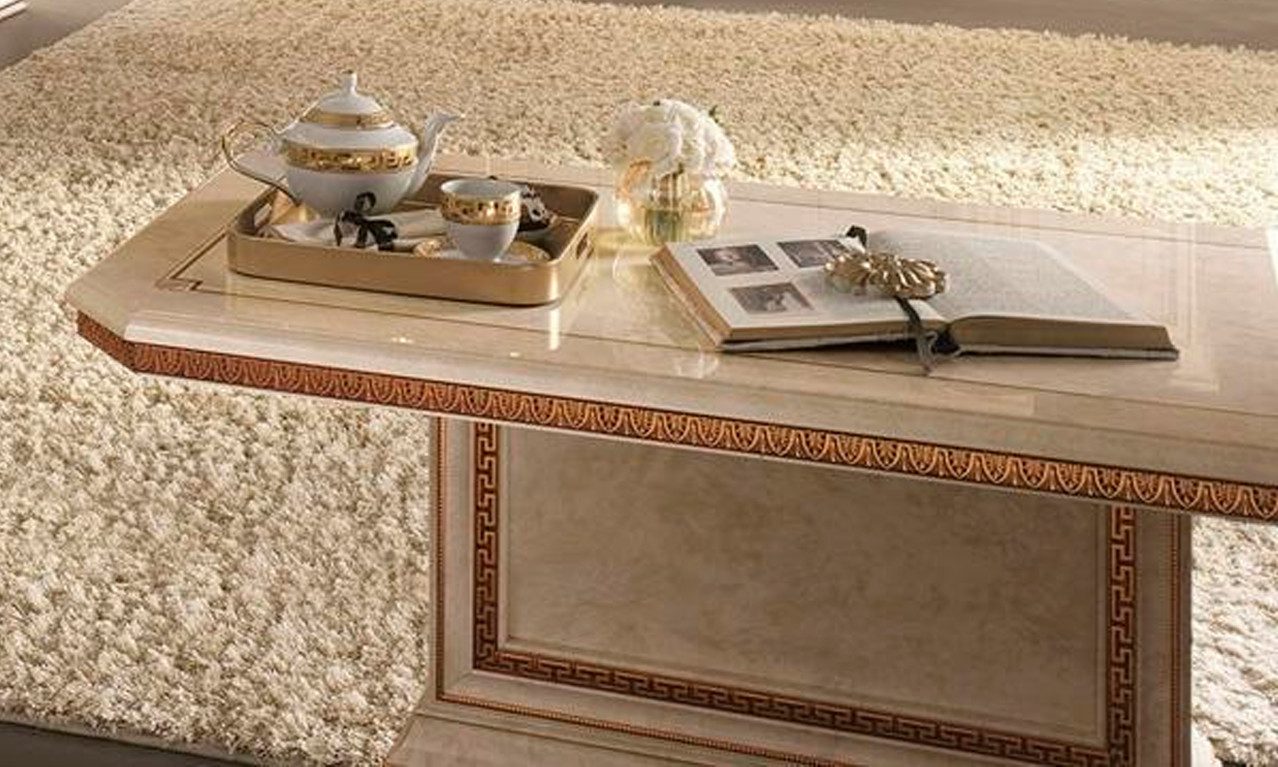Xlmoebel Couchtisch Arredoclassic Traditioneller Tisch aus Holz für den Wohnraum, Hergestellt in Europa