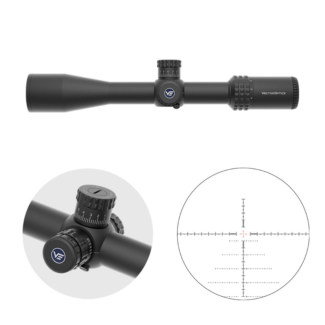 Vector Optics Vector Optics SCFF-56 Sentinel 4-16x44FFP Zielfernrohr (Ideal für Jagd, Sport und Airsoft)