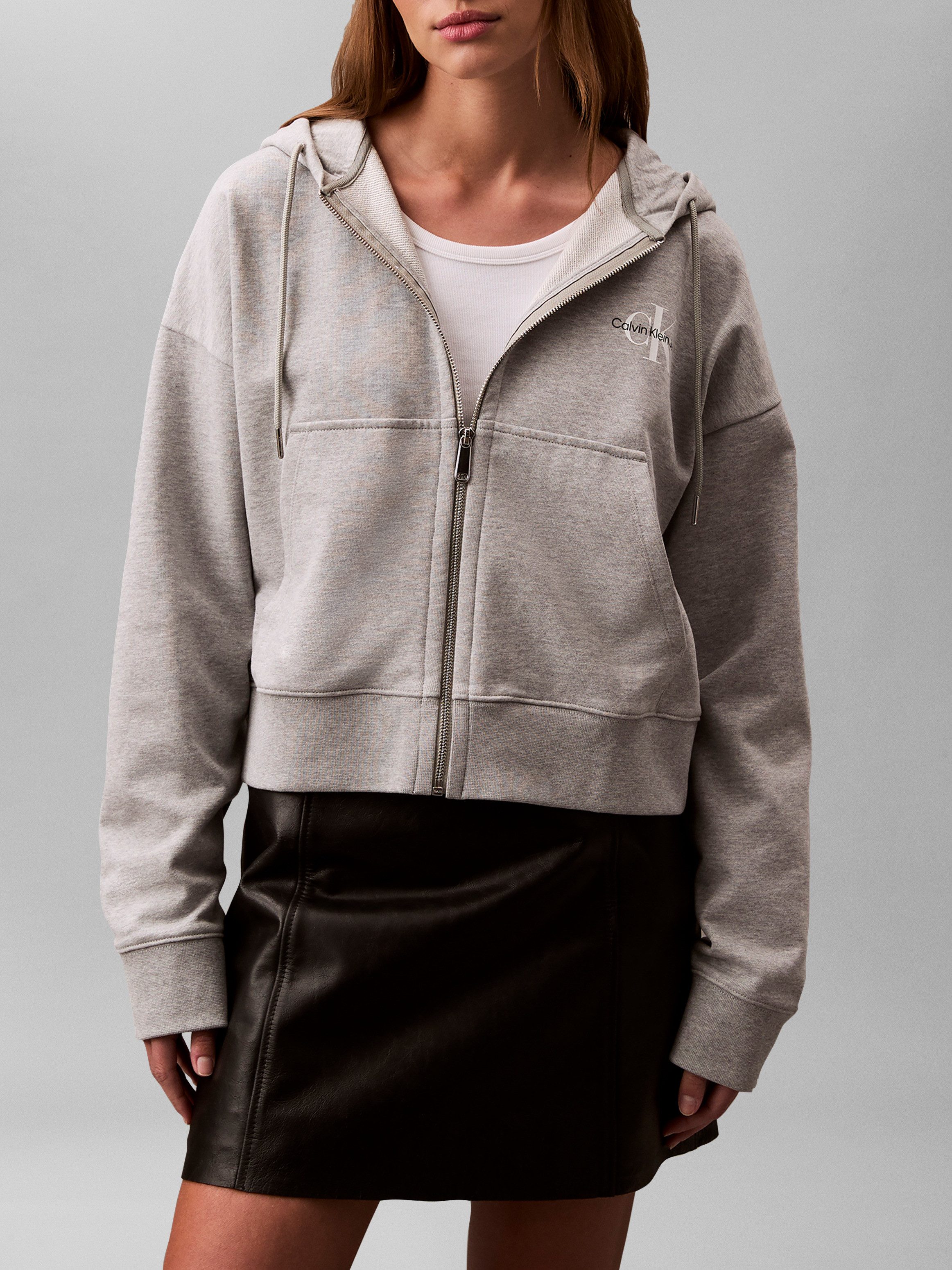 Calvin Klein Jeans Sweatjacke Mit Rundhalsausschnitt – Bild 2 von 5
