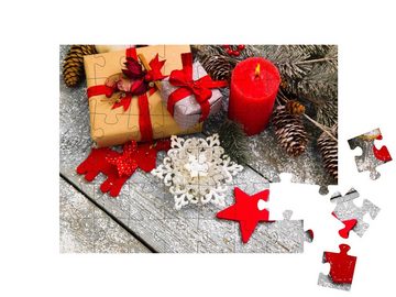 puzzleYOU Puzzle Weihnachtsdekoration und Geschenke, 48 Puzzleteile, puzzleYOU-Kollektionen Weihnachten