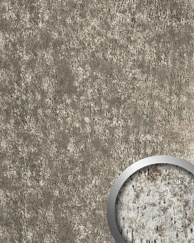 Wallface Wandpaneel »17231-SA«, BxL: 100x260 cm, 2.6 qm, (Dekorpaneel, 1-tlg., Wandverkleidung in Metall-Optik Vintage Look) selbstklebend, silbergrau, grau, schwarz