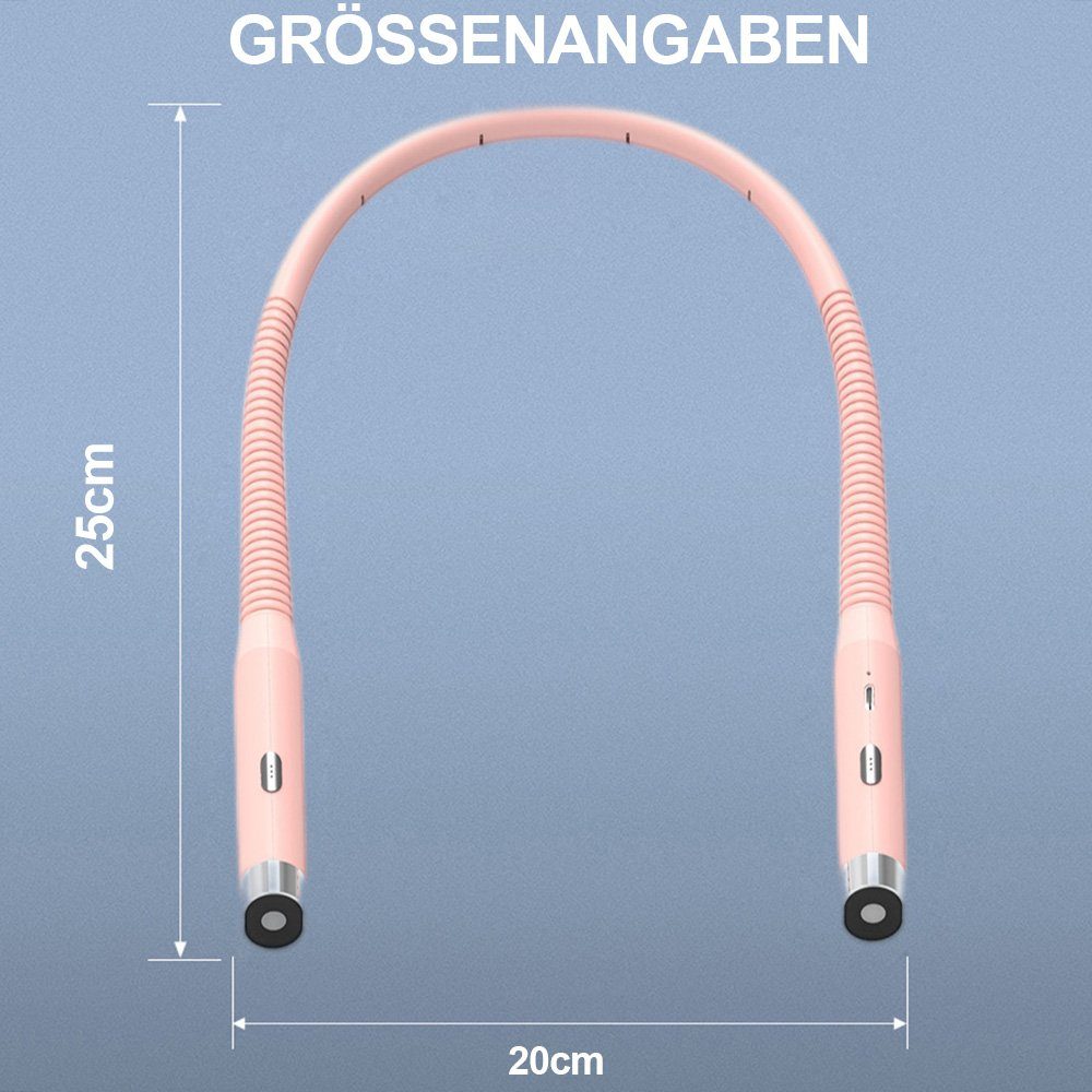 Sunicol Wiederaufladbar, und Leselampe Leselampe Häkeln für Halslampe Campen 3 Stricken Nähen Rosa LED 3 Farben Buch, Reparieren Hals Lesen Helligkeitsstufen,