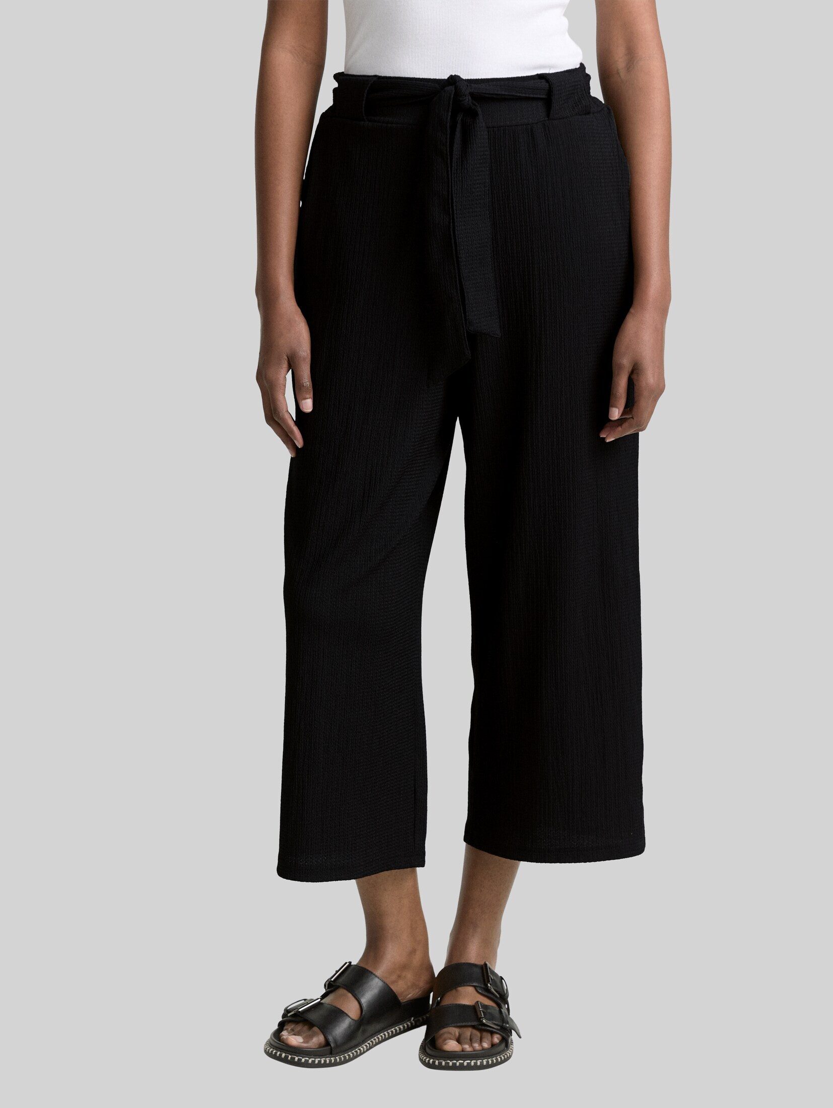 TOM TAILOR Denim 7/8-Hose Hosen & Chino High Waist Culotte Hose mit Bindegürtel