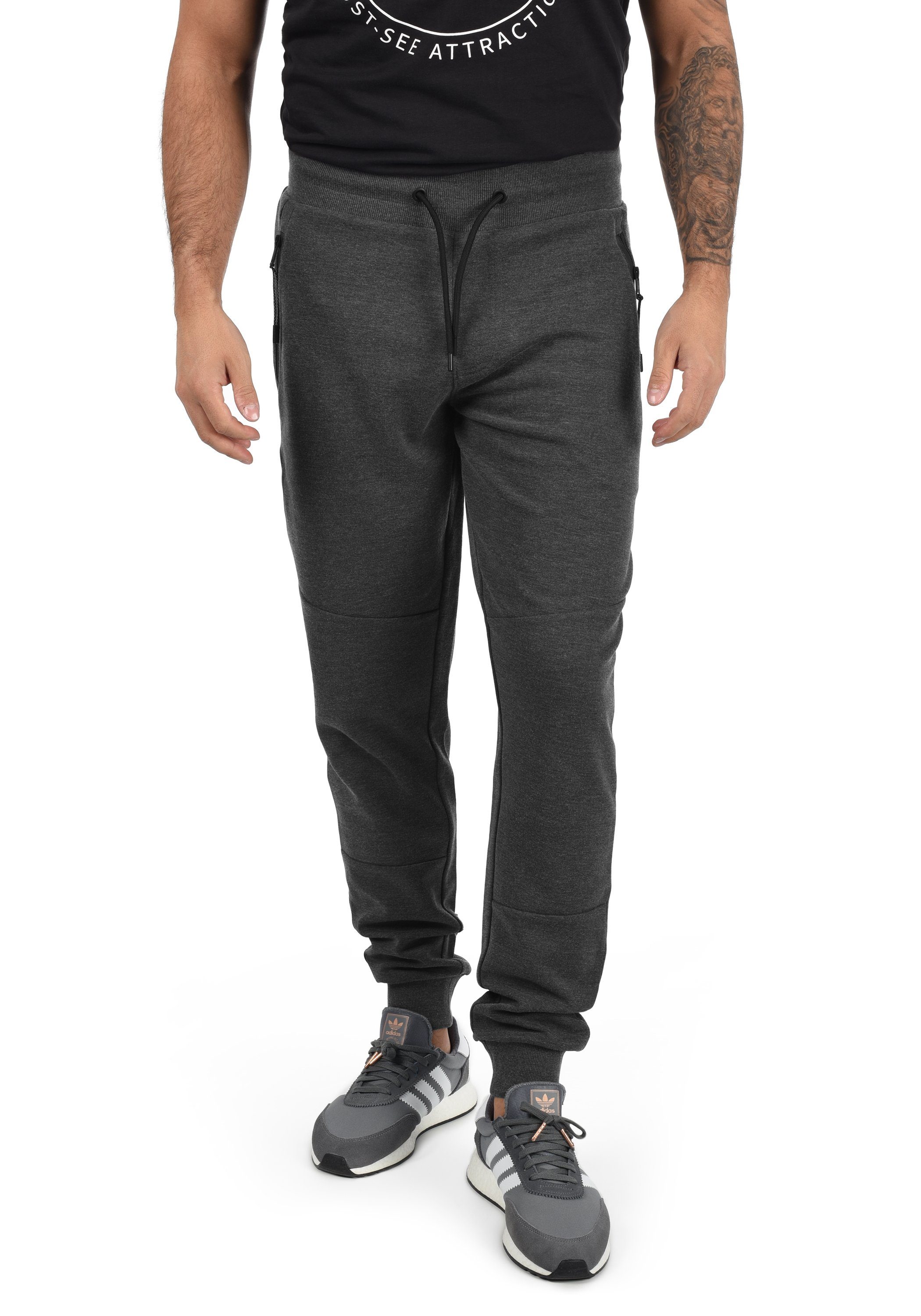 !Solid Jogginghose SDGello Sweatpants Dark Grey Melange (8288) | Jogginghosen
