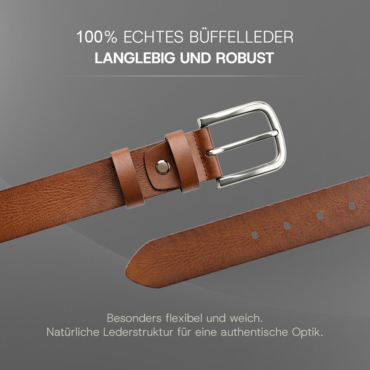 herémood Ledergürtel Gürtel Herren 4cm breit Ledergürtel Jeans Premium Gesc günstig online kaufen