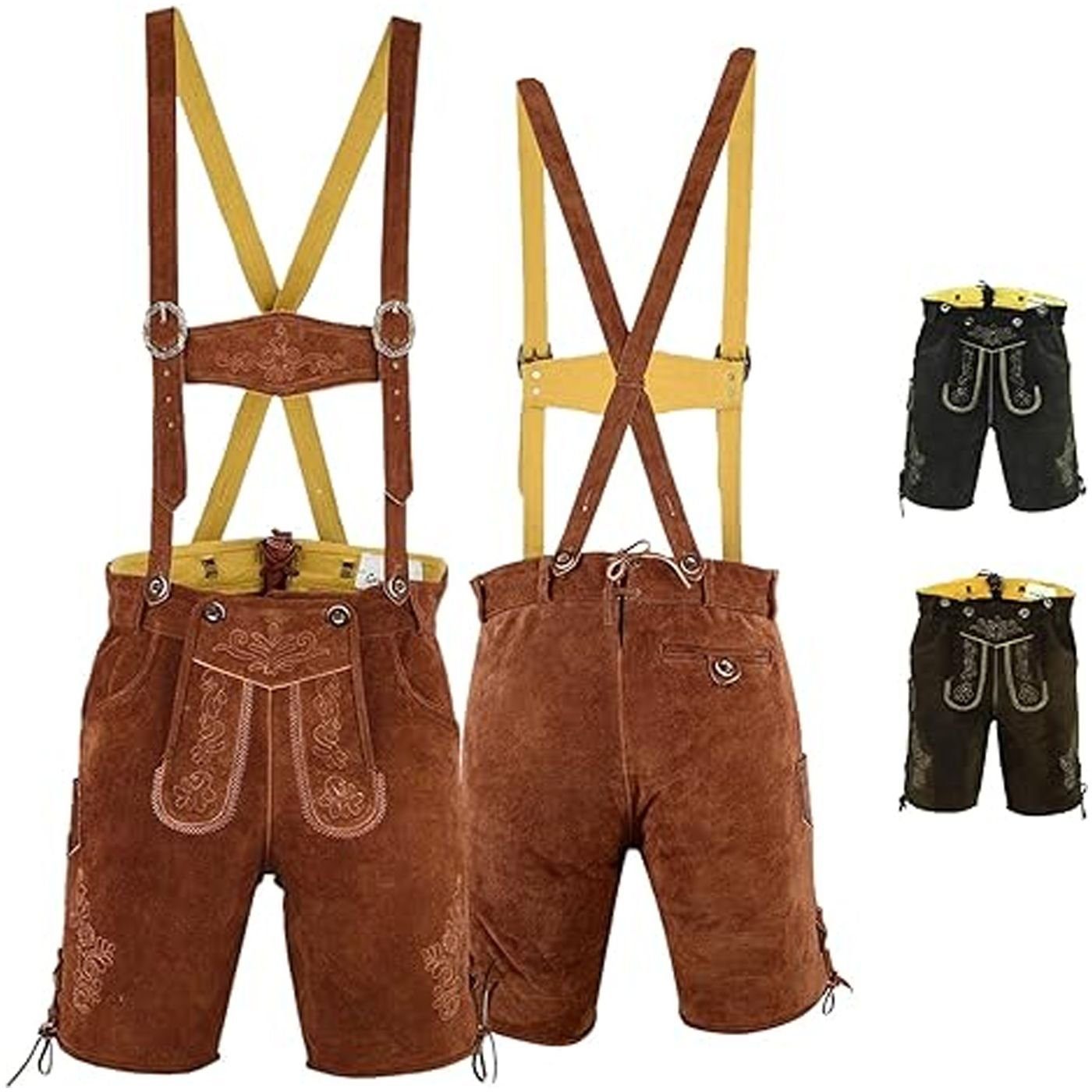 German Wear Trachtenlederhose GW720 kurze trachtenhose Toni Trachten Lederh günstig online kaufen