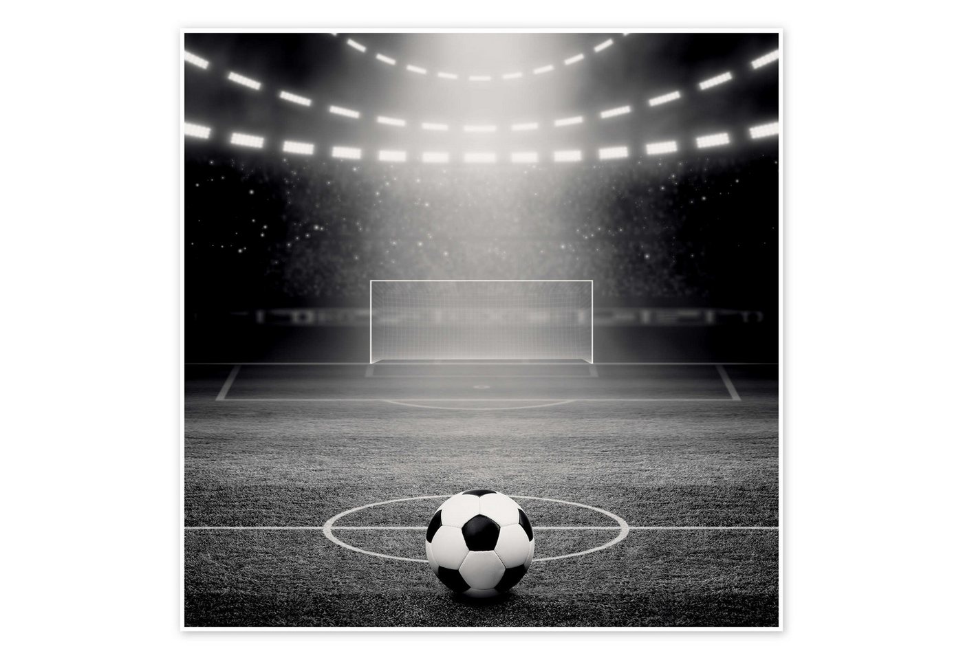 Posterlounge Wandbild Fußball im Rampenlicht, Kidz Collection, erhältlich als Poster, Leinwandbild, Wandsticker oder Acrylglasbild