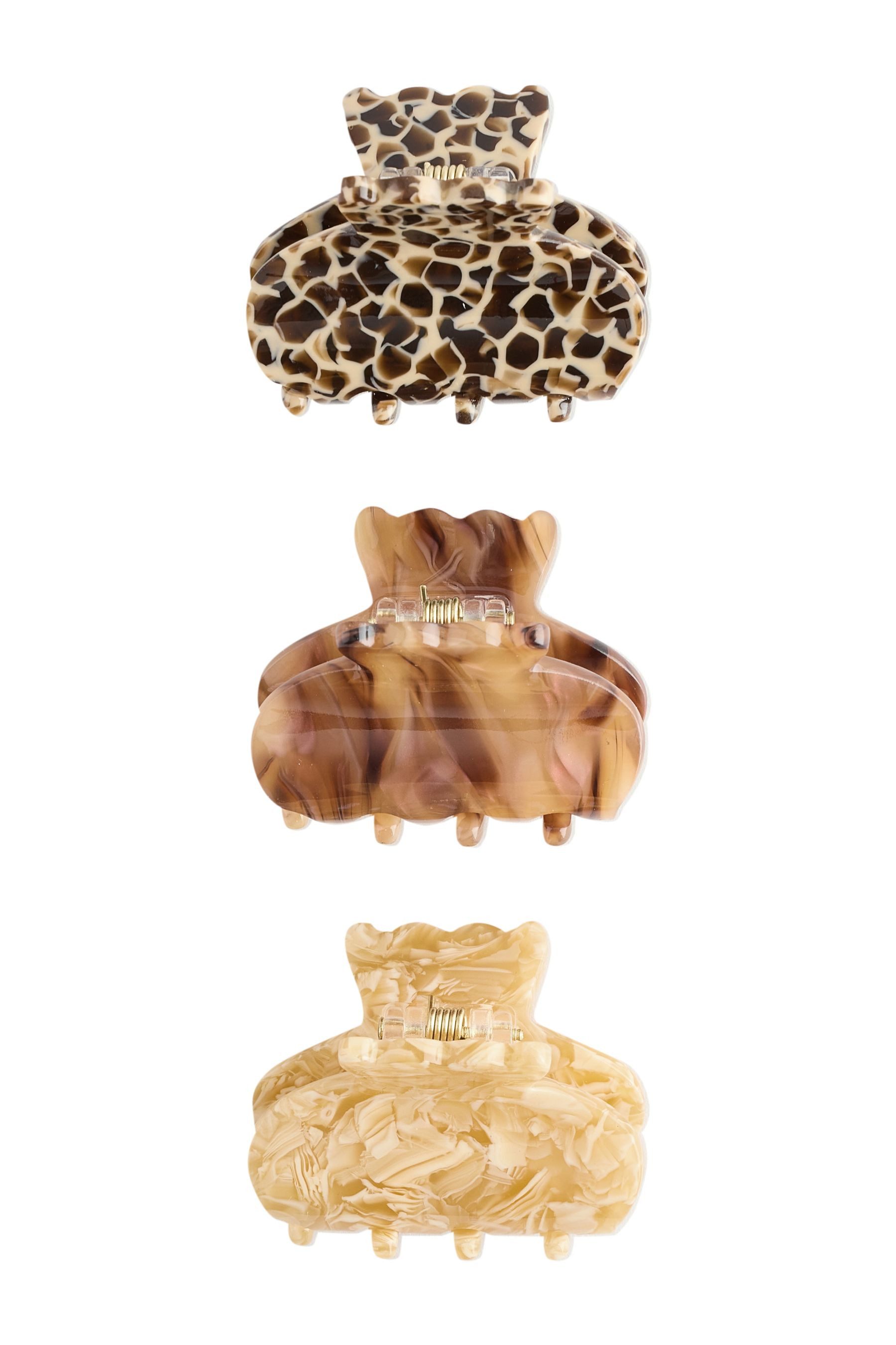 Haarclip 3er-Pack Mini-Haarkrallen