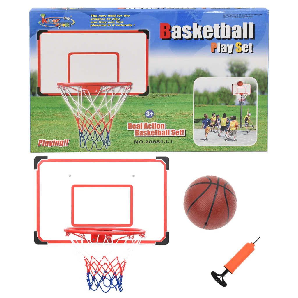 Basketballkorb 5-tlg Basketball-Rückwand-Set für die Wandmontage