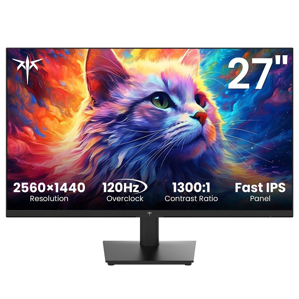 KTC H27T27 LED-Monitor (68,58 cm/27 ", 2560 × 1440 px, 120 Hz, FAST IPS, 2K QHD, Fast IPS, 99 % sRGB, HDR, FreeSync- und G-Sync-kompatibel)
