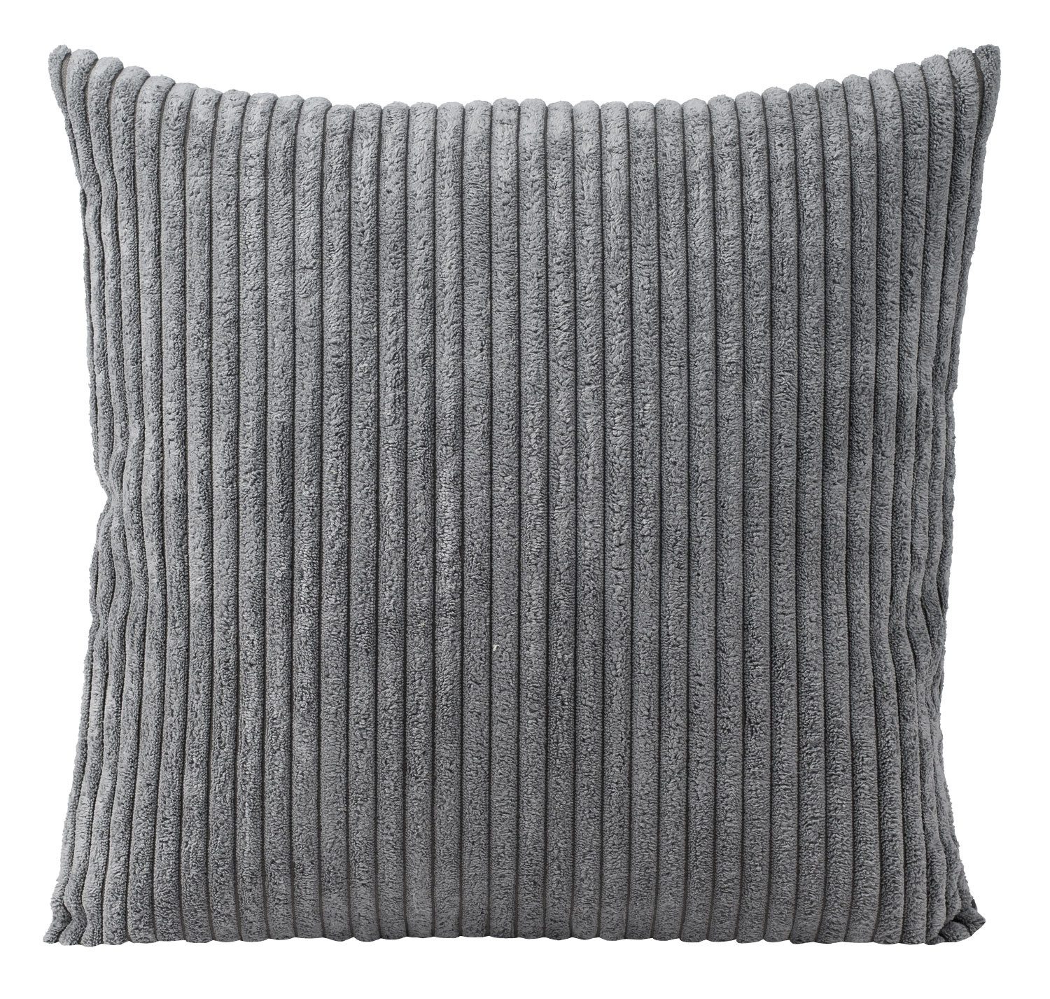 Gözze Kissenhülle ANAFI, Polyester, Cordoptik, 50 x 50 cm, (1 Stück), Anthrazit, mit Reißverschluss