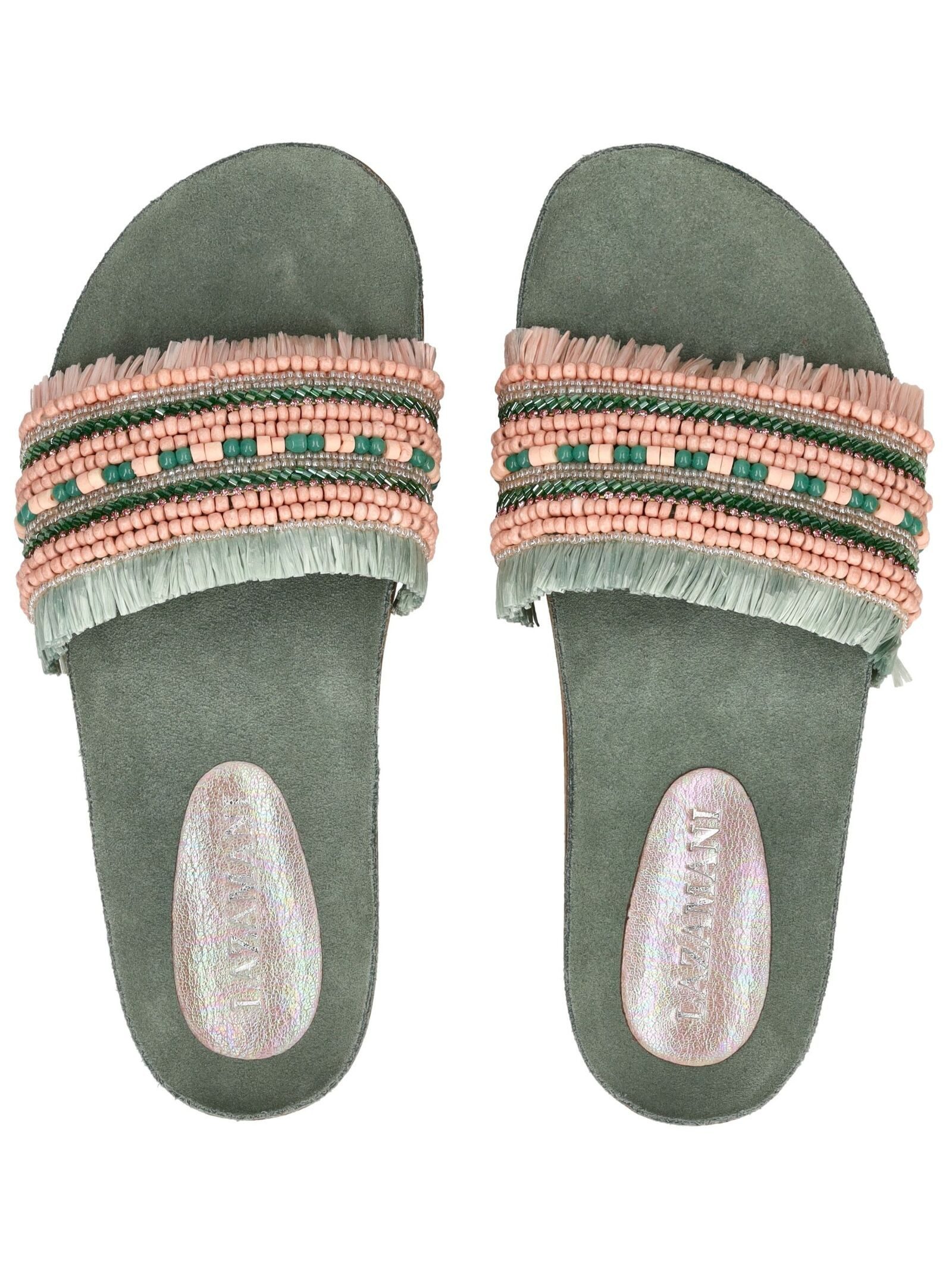 Lazamani Lazamani Pantoletten Leder Pantolette