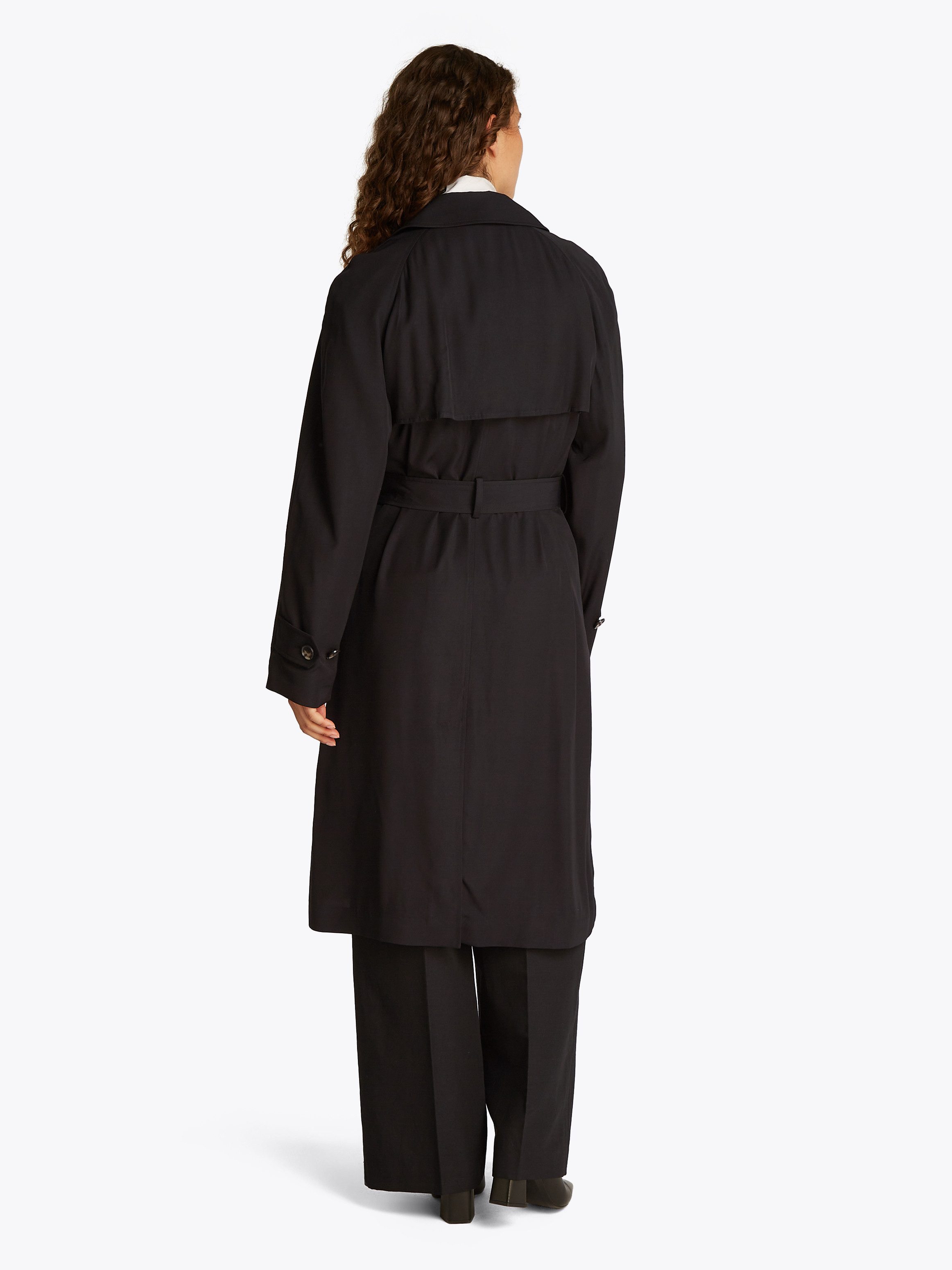 Tommy Hilfiger Trenchcoat ESSENTIAL FLUID TRENCH mit Gürtel, mit Rückenpass günstig online kaufen