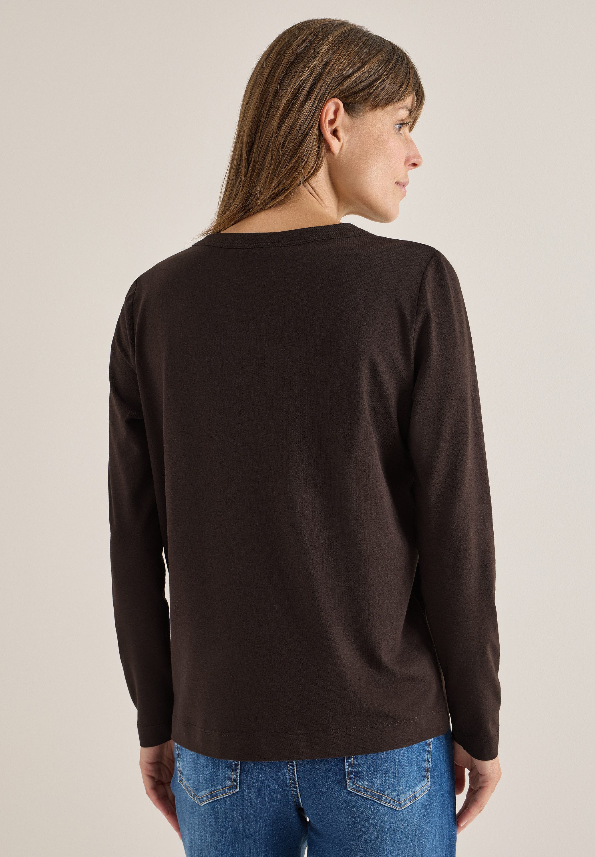 CECIL Langarmshirt im soften Baumwoll-Mix günstig online kaufen