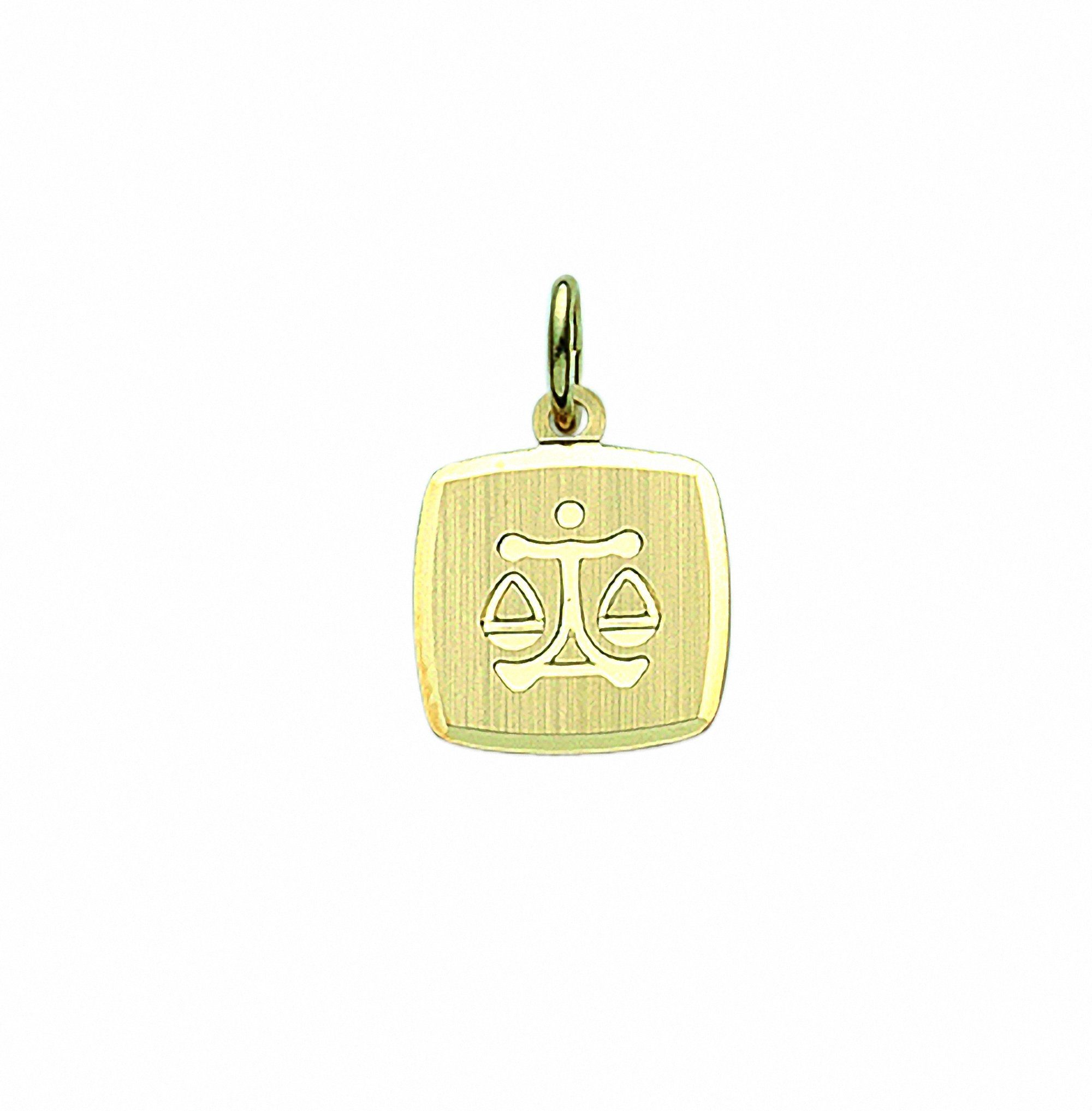 Halskette Schmuckset Kette 333 mit Anhänger Gold Set - mit Adelia´s Waage, Anhänger Sternzeichen