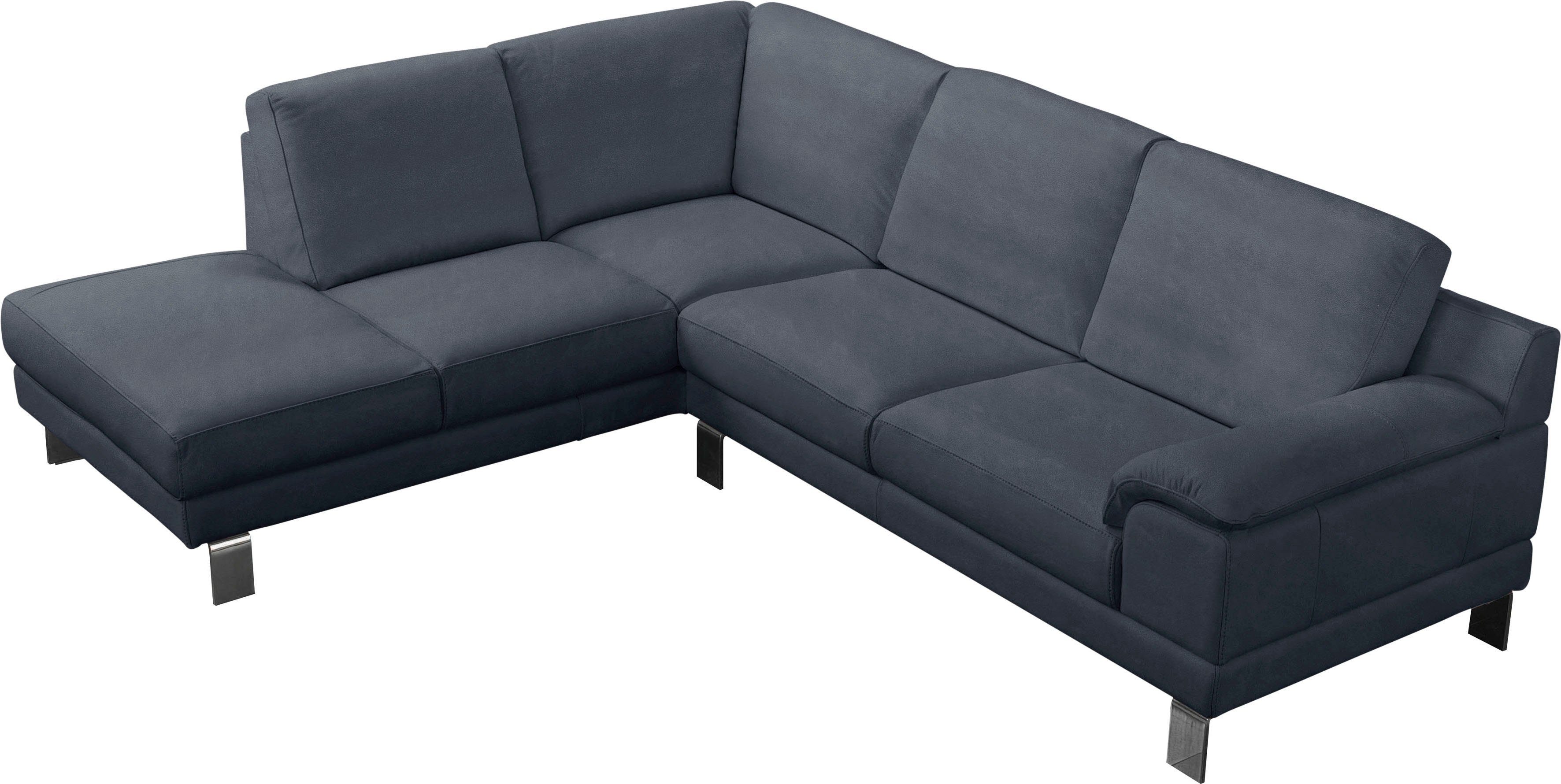 Egoitaliano Ecksofa Shakira, mit mane, elegante Metallfüße