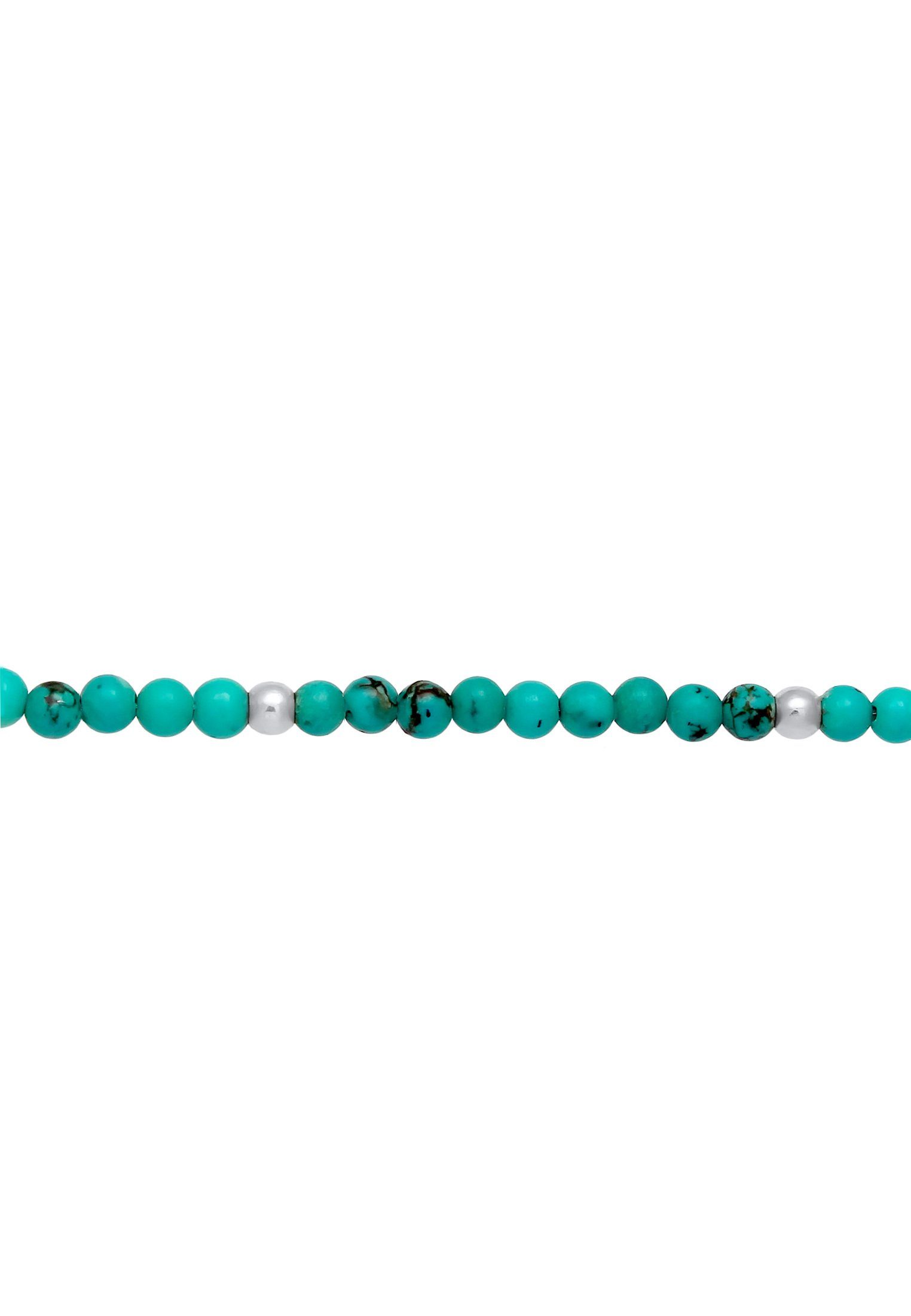Nenalina Kette mit Anhänger Choker Perlen Kugeln Türkis Boho 925 Silber günstig online kaufen