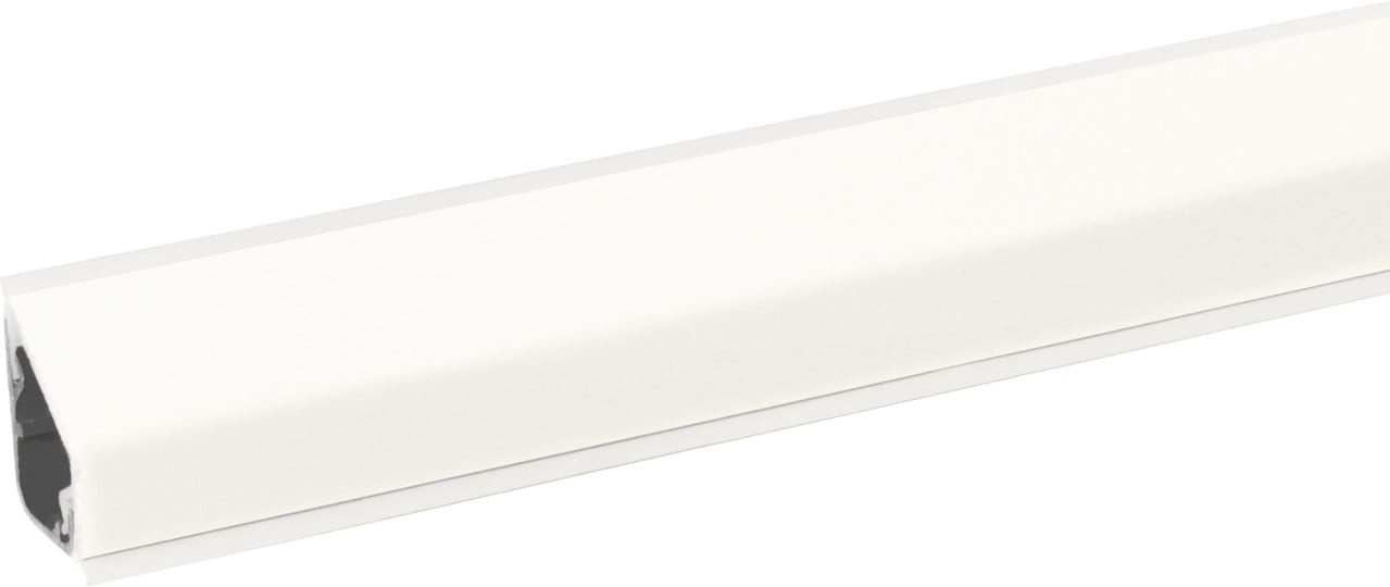 Kaindl Flooring Abschlussleiste Kaindl Wandanschlusssystem 63,5 x 2,4 cm weiß, Kunststoff
