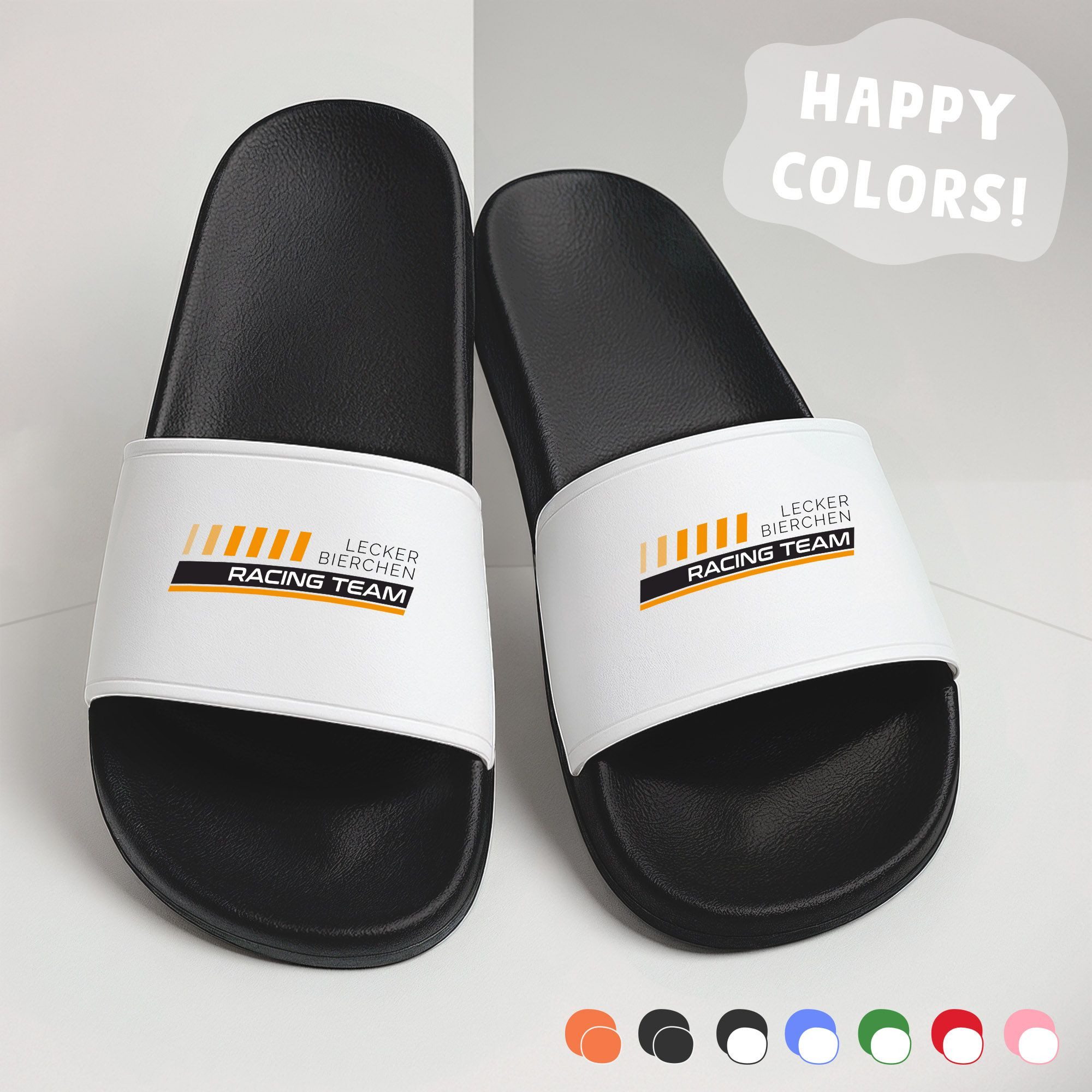 MoonWorks Badeschlappen mit Spruch Lecker Bierchen günstig online kaufen