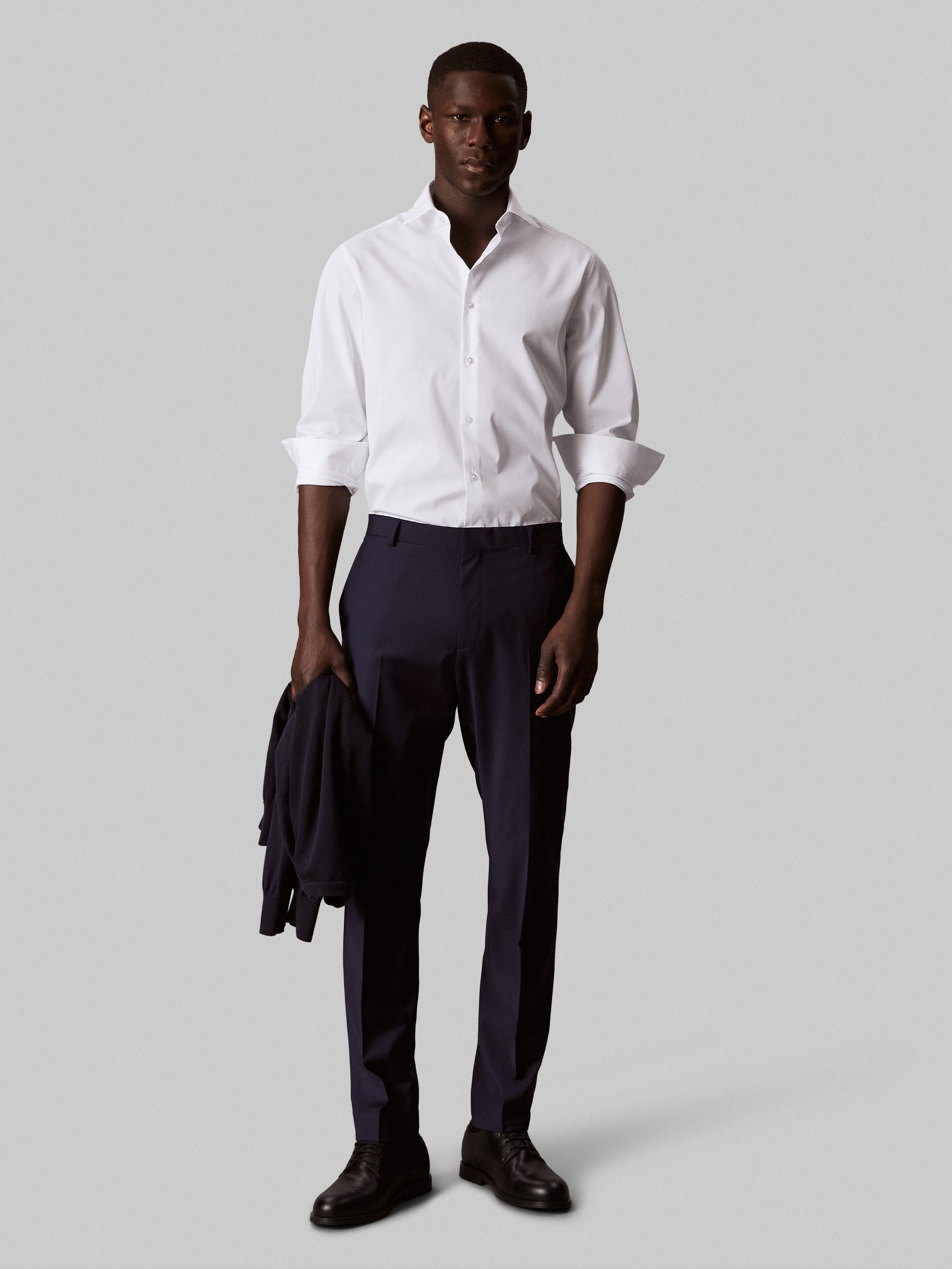 Calvin Klein Businesshemd Regular fit, mit Rundhalsausschnitt