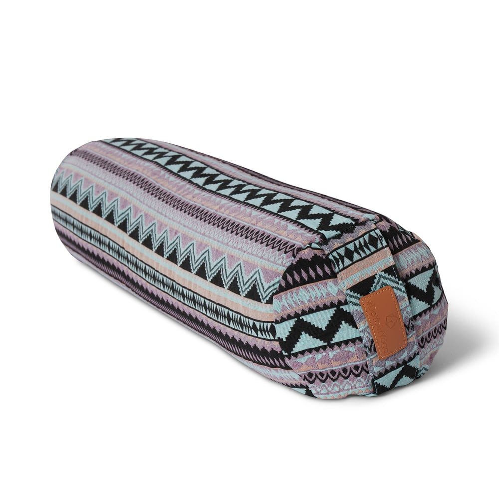 #DoYourYoga Yoga Bolster Yoga-Bolster Tarik - gefüllt mit Bio-Buchweizenschalen, Bodensitzkissen Asanas Meditation Pilates Körper Geist 68x22x22cm