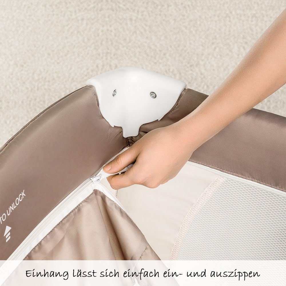 Hauck Baby-Reisebett Babycenter Zoo, 8-tlg., mit Neugeborenen-Einsatz, Wick günstig online kaufen