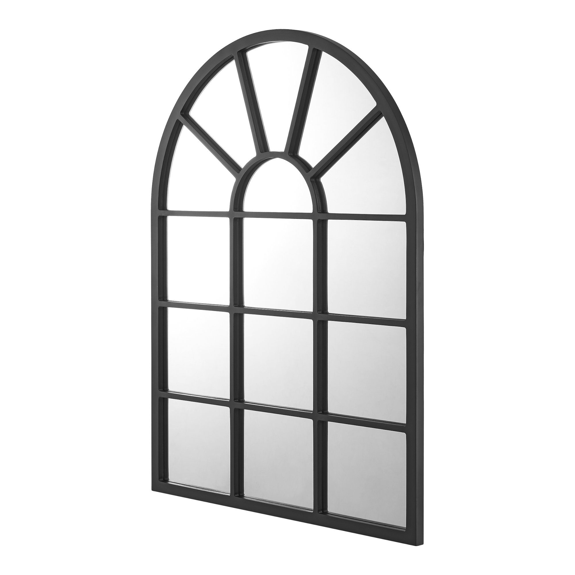 en.casa Wandspiegel, »Villalago« 80 x 60 cm Schwarz, matt günstig online kaufen