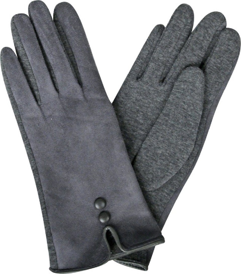 Capelli New York Baumwollhandschuhe Handschuhe Jersey grau