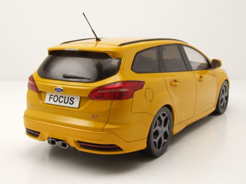MCG Modellauto Ford Focus ST Turnier Kombi 2014 gelb, Maßstab 1:18