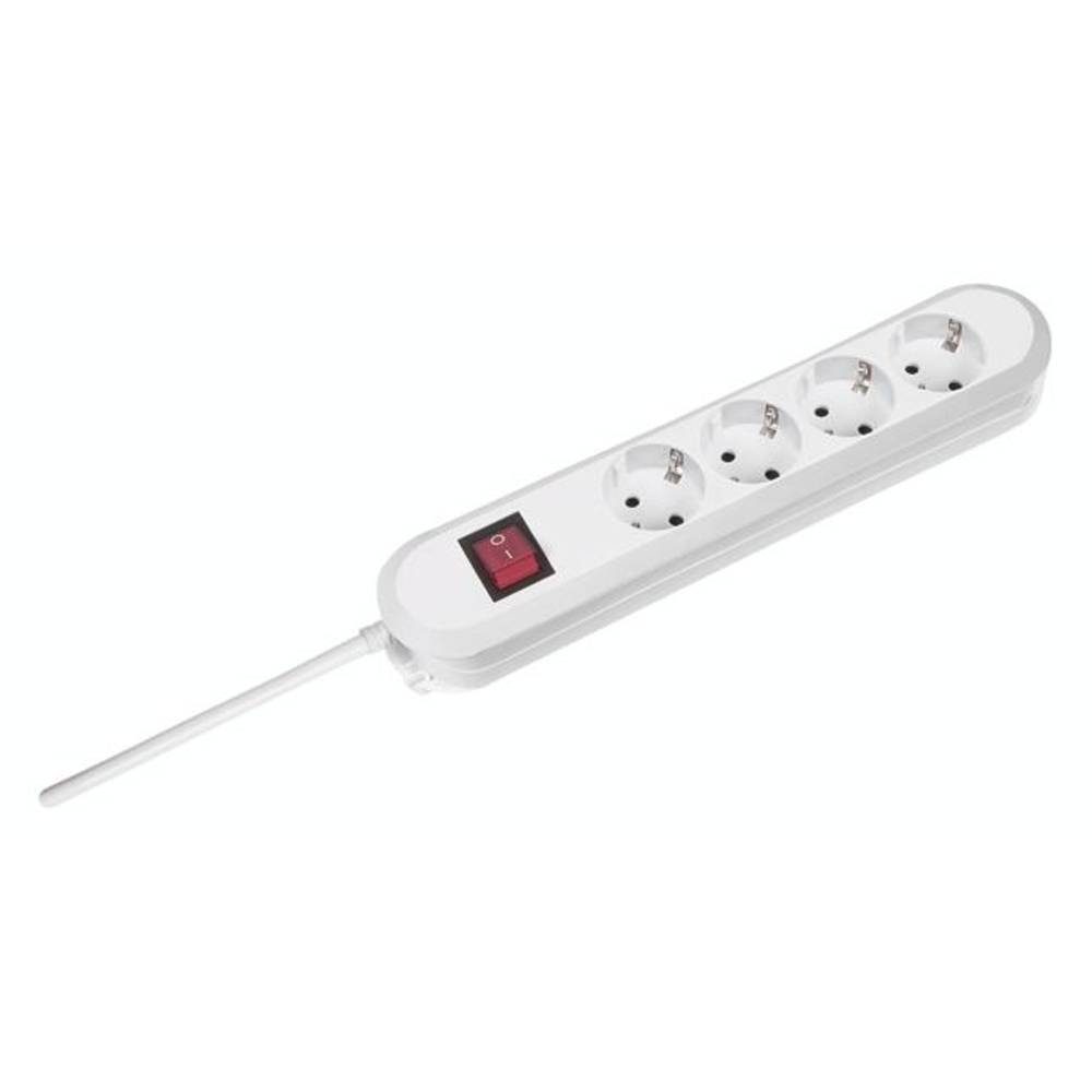 Bachmann Smart 4AC outlet(s) 1.5m Spannungsschutz 381.130K Steckdosenleiste (Kabellänge 1.50 m), erhöhter Berührungsschutz, mit Schalter