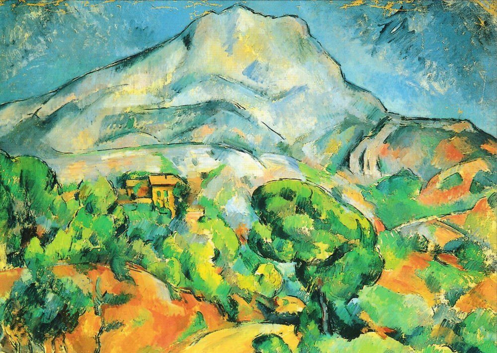 Postkarte Kunstkarte Paul Cézanne "Mont Saint-Victoire"
