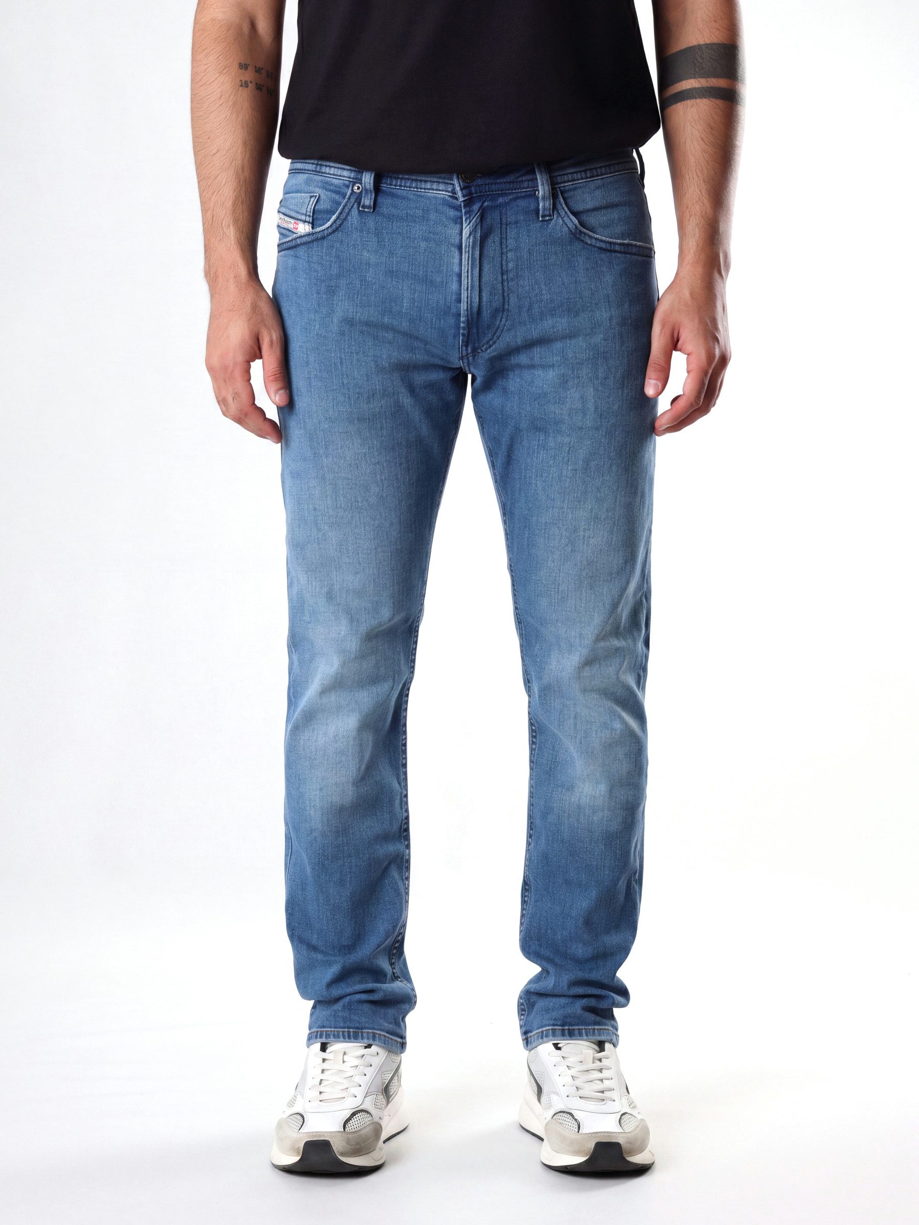 Diesel Slim-fit-Jeans niedrige Leibhöhe - THOMMER-R - Länge:32 Leichter Denim, mittlerer bis hoher Stretch