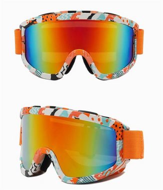 Rouemi Skibrille Erwachsene Skibrille,winddichte Outdoor-Skibrille für den Bergsport