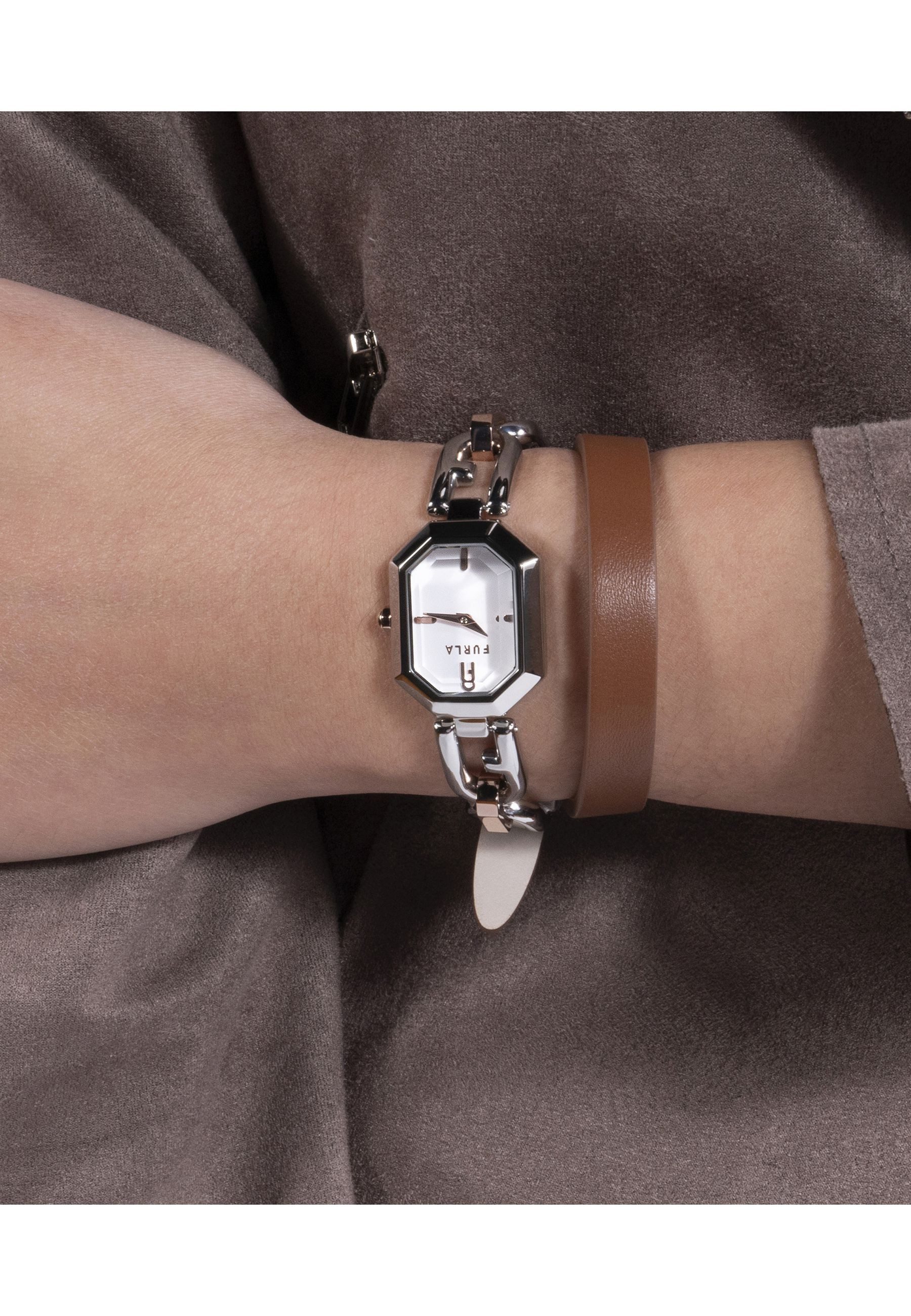 Furla Quarzuhr Furla octagonal, (1-tlg), Quarz-Analoguhr