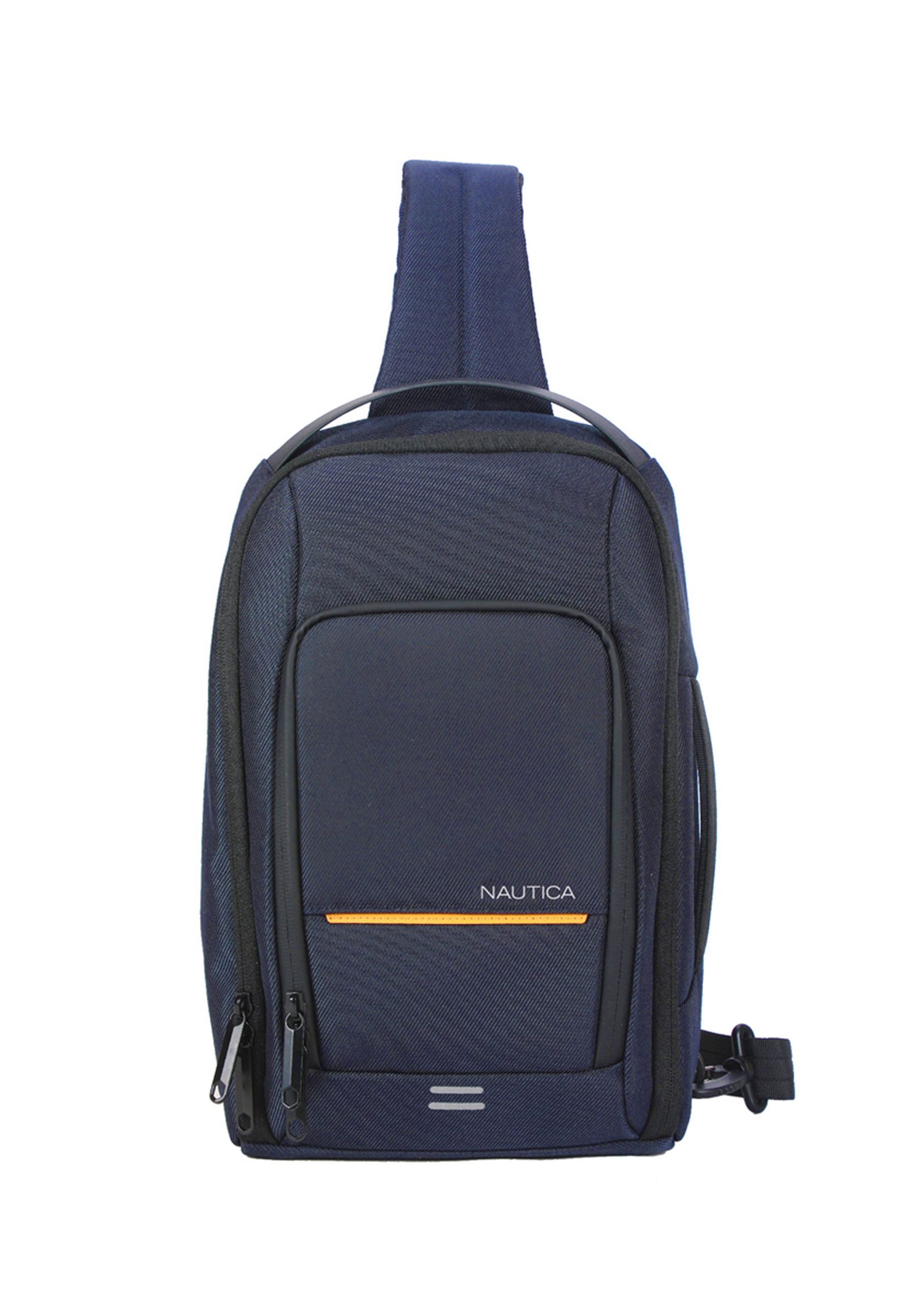 NAUTICA Rucksack Crossbody Bag Herren Schultertasche 6,5L Schwarz Rucksack