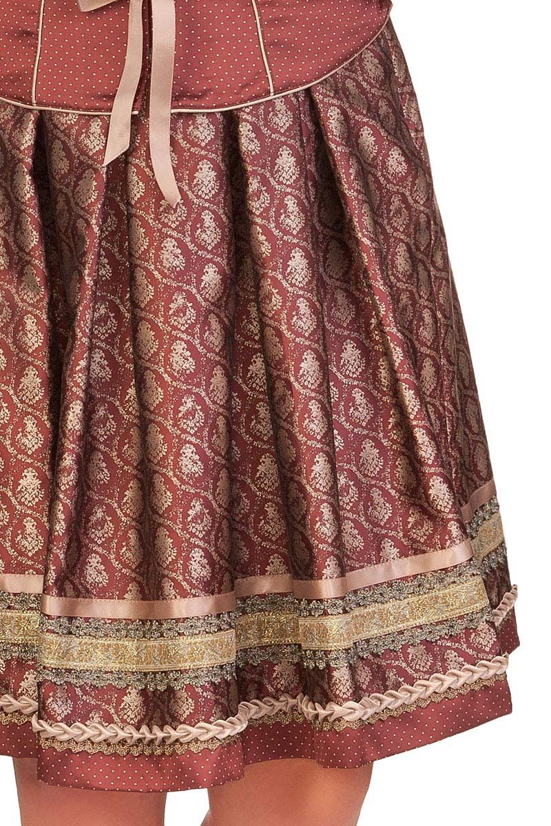 KRÜGER COLLECTION Trachtenrock Trachten Zweiteiler - ROWENA - bordeaux