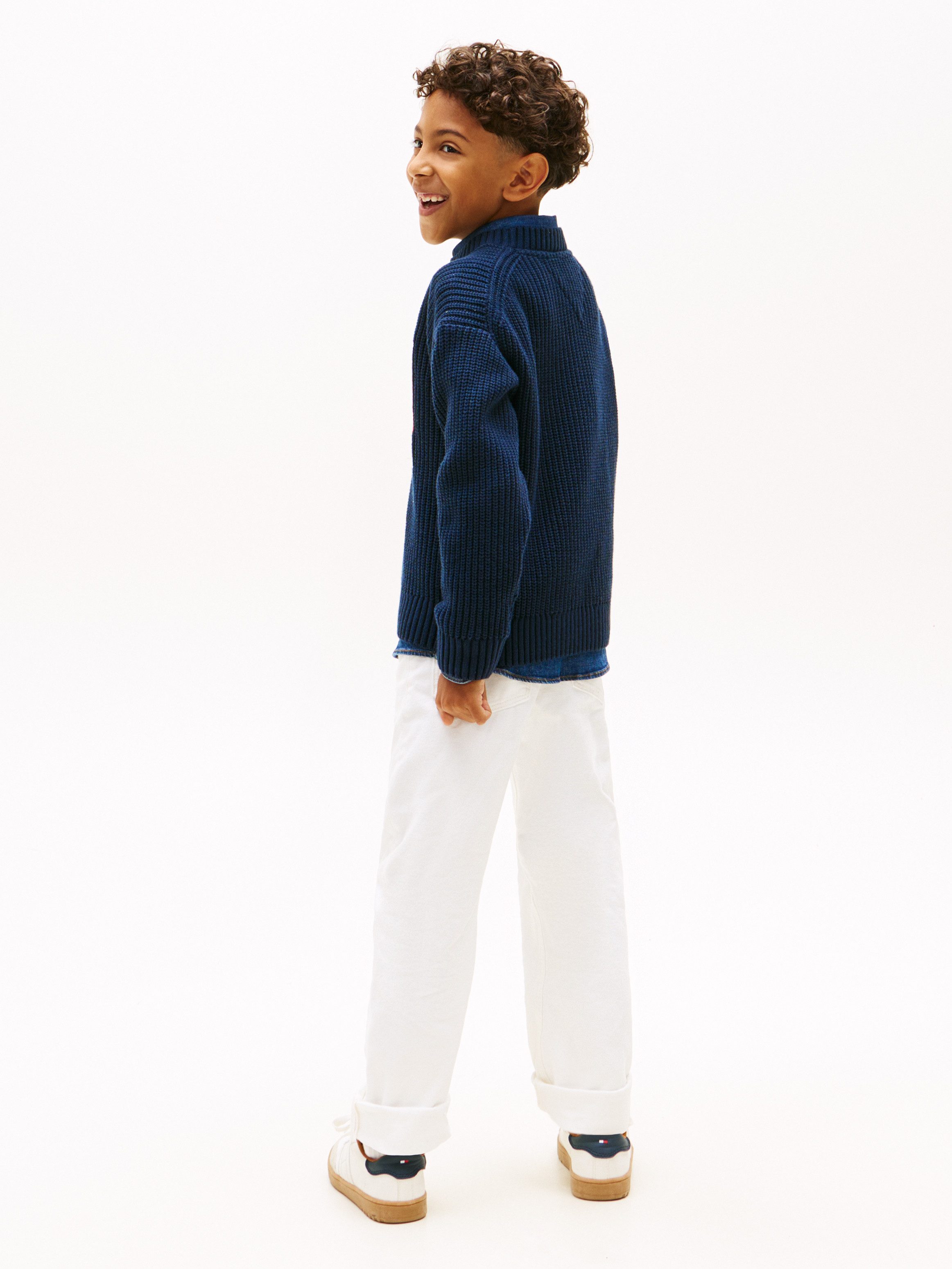 Tommy Hilfiger Strickpullover Regular fit, für Kinder bis 16 Jahre