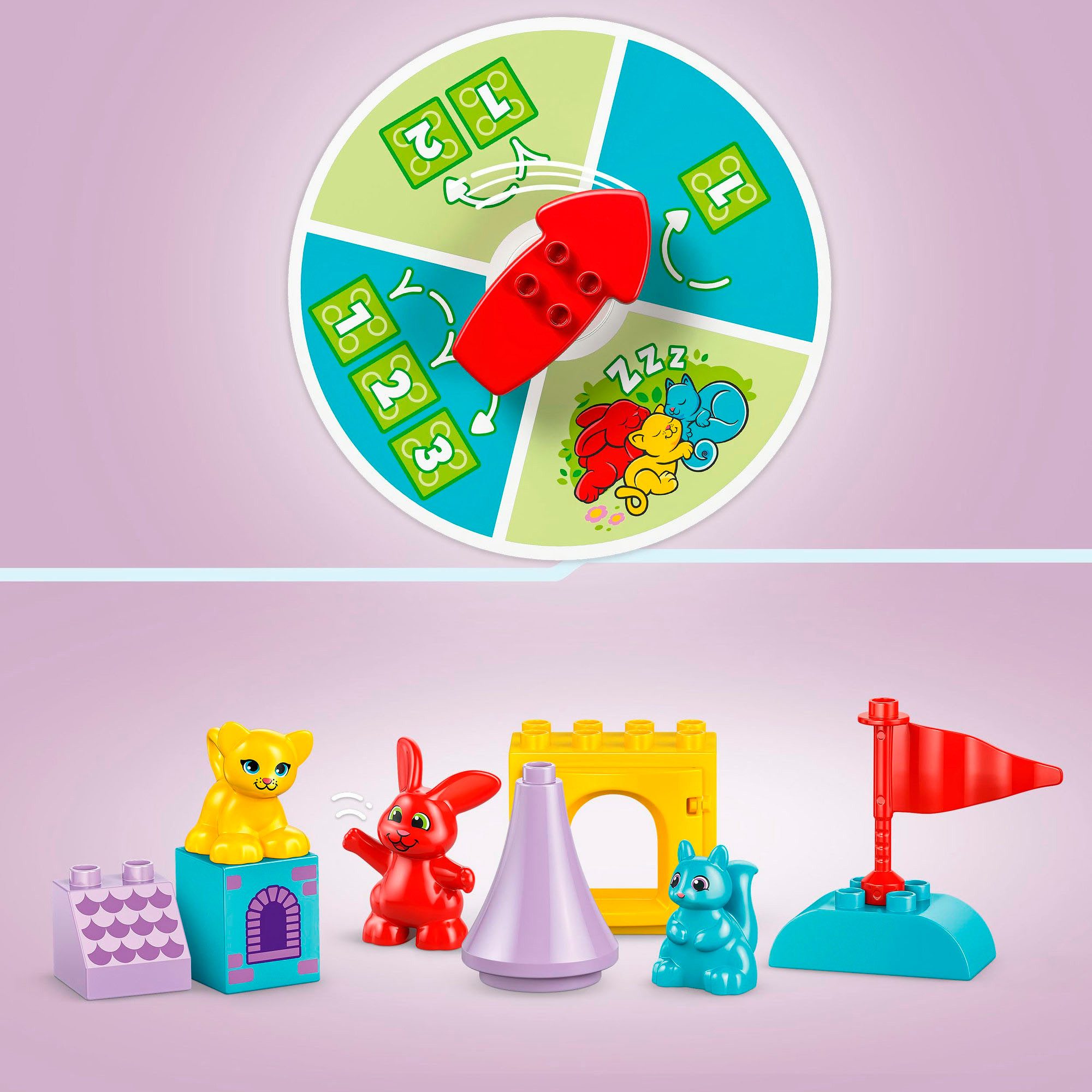 LEGO® Hopsys Burgspiel (10450), LEGO DUPLO Town Konstruktionsspielsteine, (47 St), Made in Europe – Bild 5 von 5