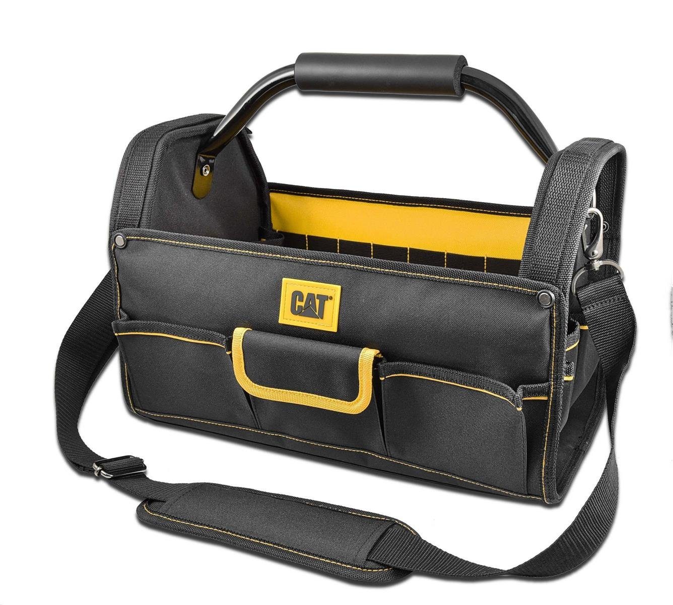 CAT CATERPILLA Werkzeugtasche Werkzeugtasche mit Metallgriff 40cm, strapazierfähig und langlebig | Werkzeugtaschen